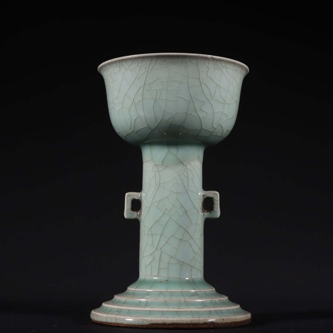 An Exquisite Longquan yao Celadon Glazed Candlestick - 7