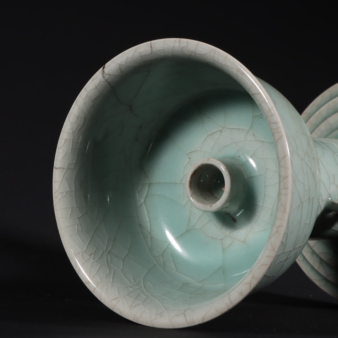 An Exquisite Longquan yao Celadon Glazed Candlestick - 8