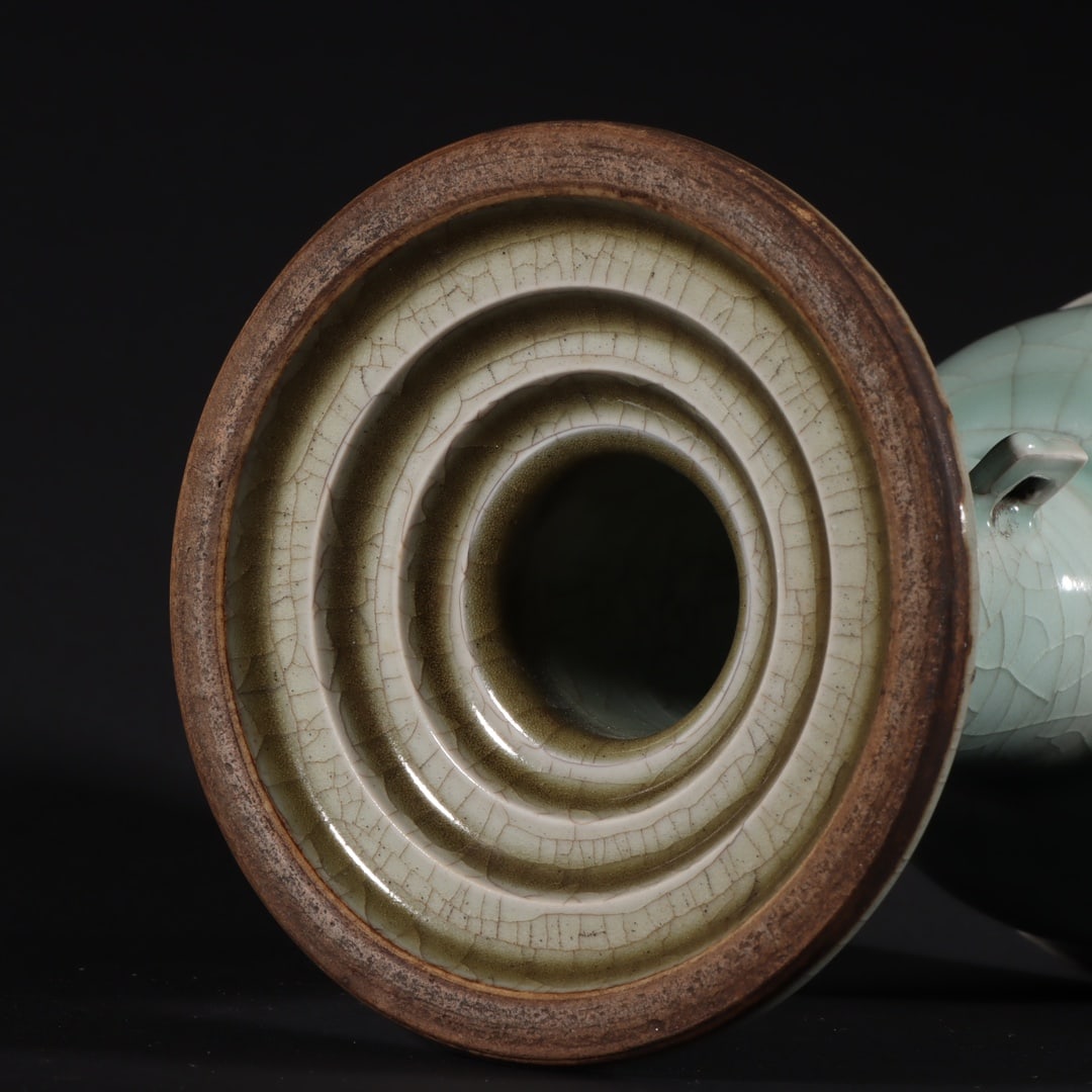 An Exquisite Longquan yao Celadon Glazed Candlestick - 9