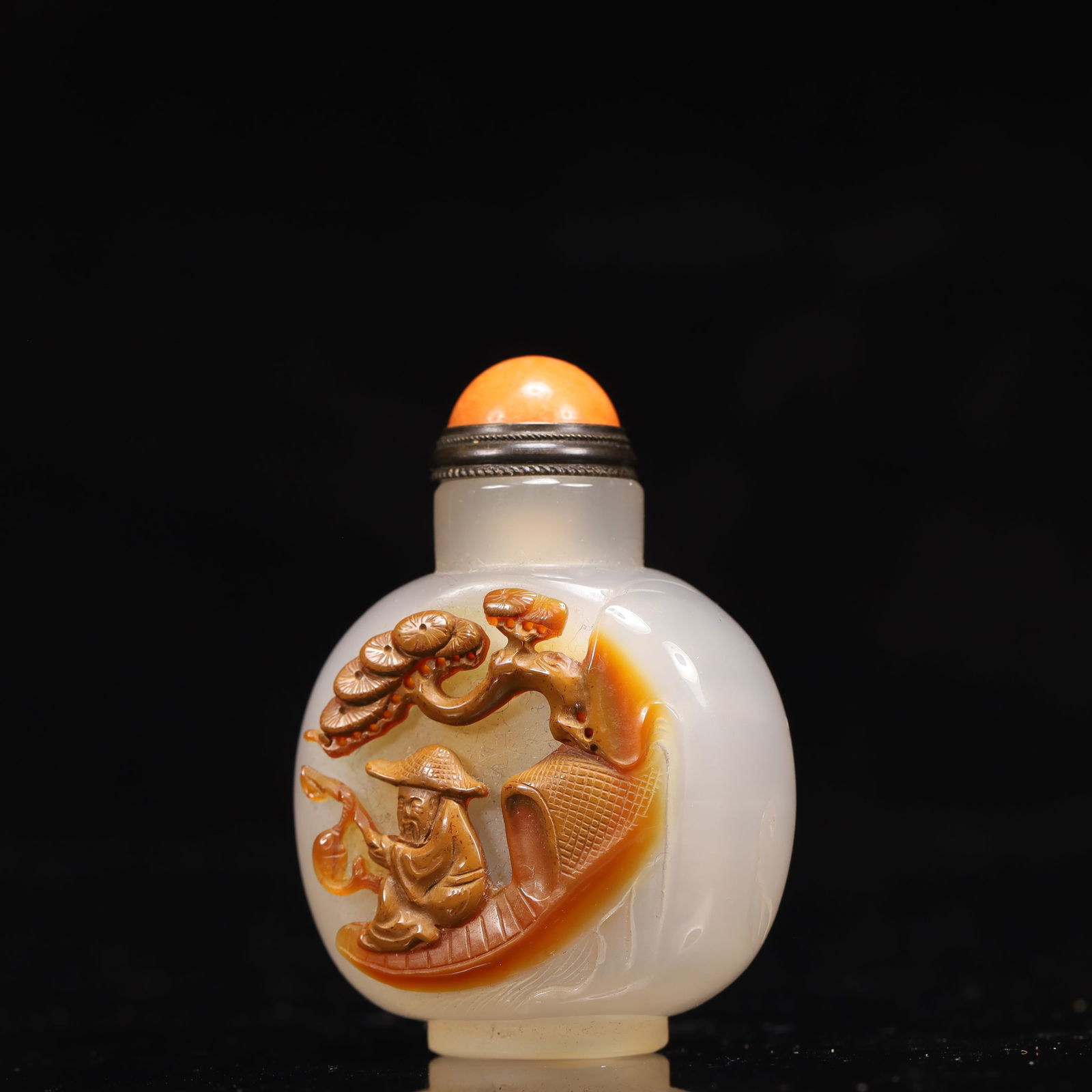An Exquisite Agate Character and Story Pattern Snuff Bottle - 2