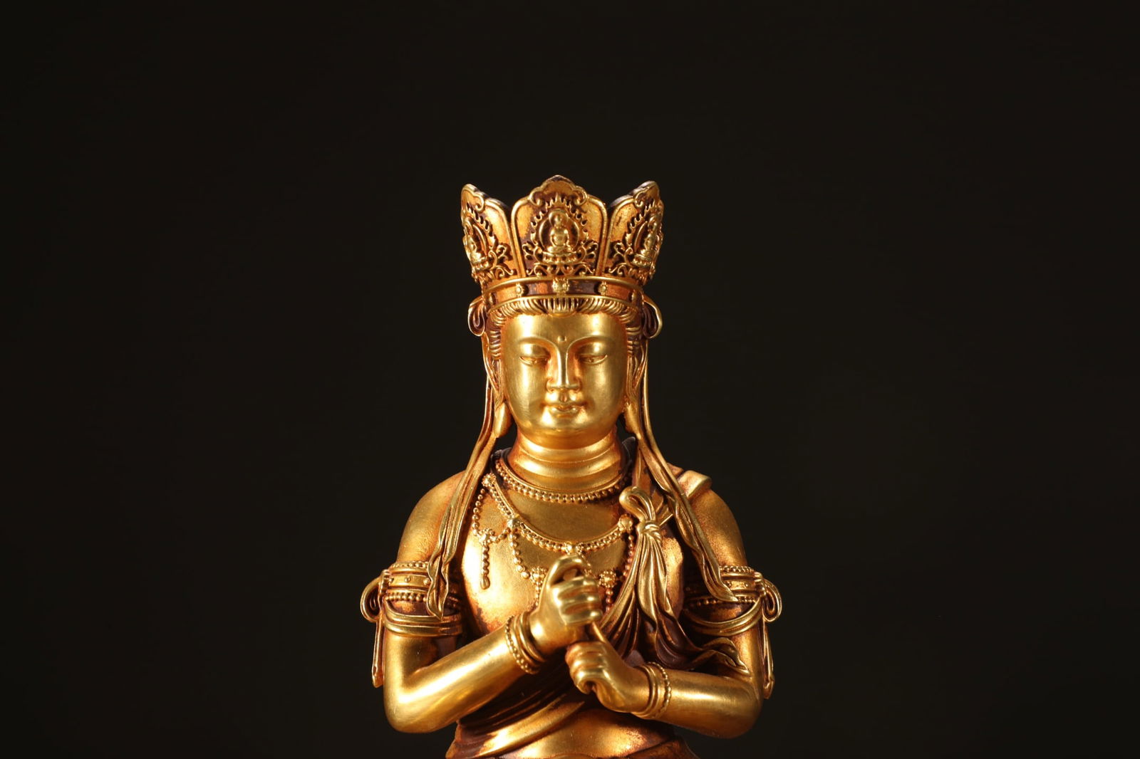 An Exquisite Gilt Bronze Buddha Statue - 4