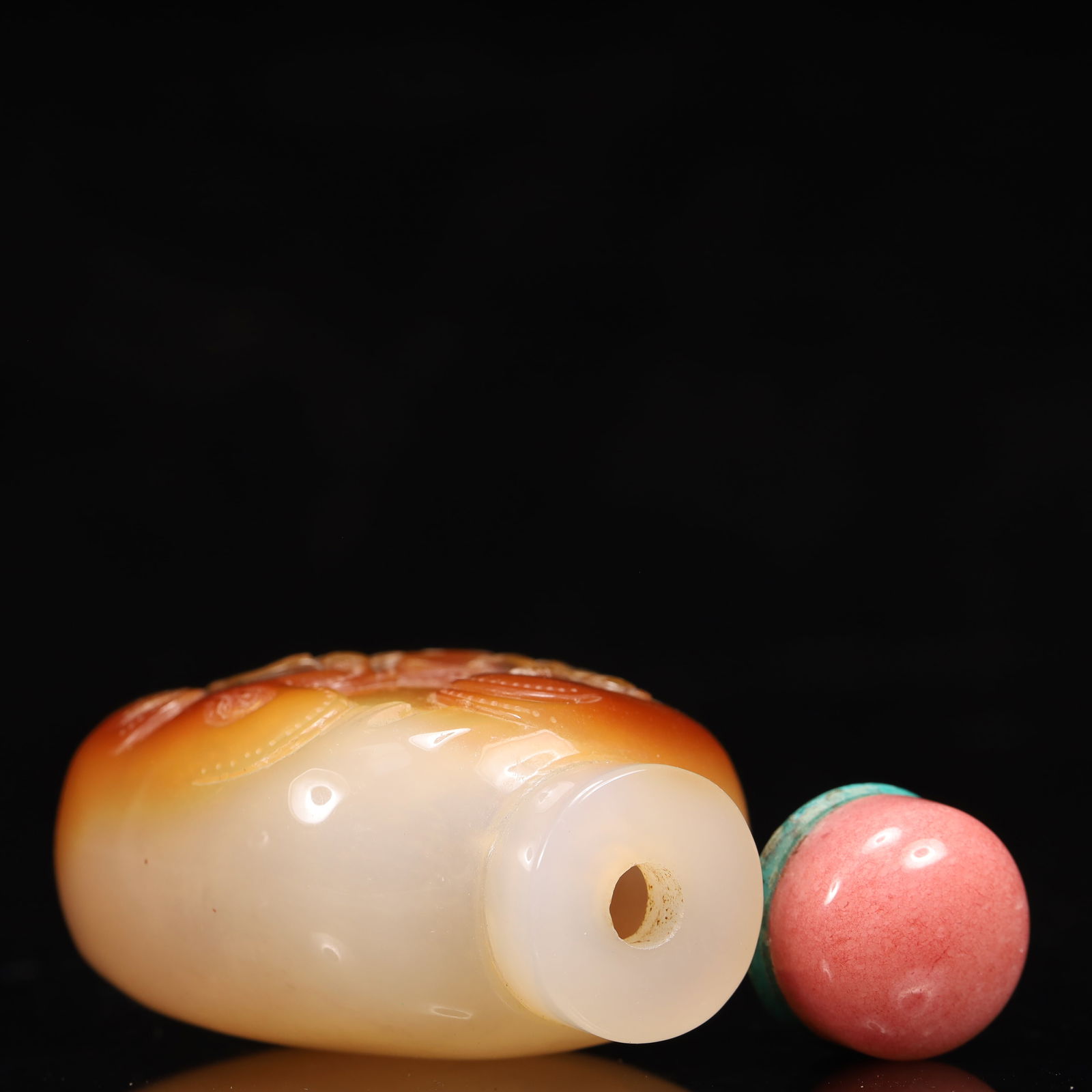 An Exquisite Agate Character and Story Pattern Snuff Bottle - 8