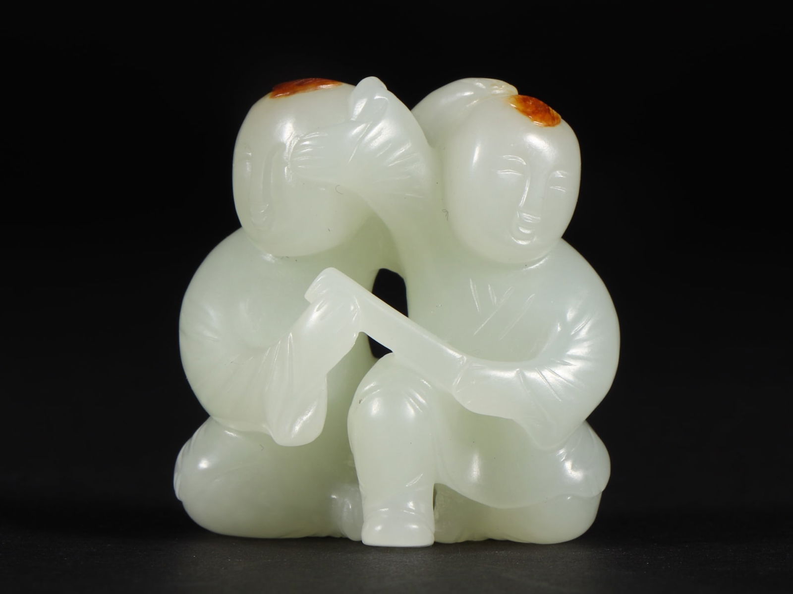 An Exquisite White Jade Figure Ornament (1 of 9)