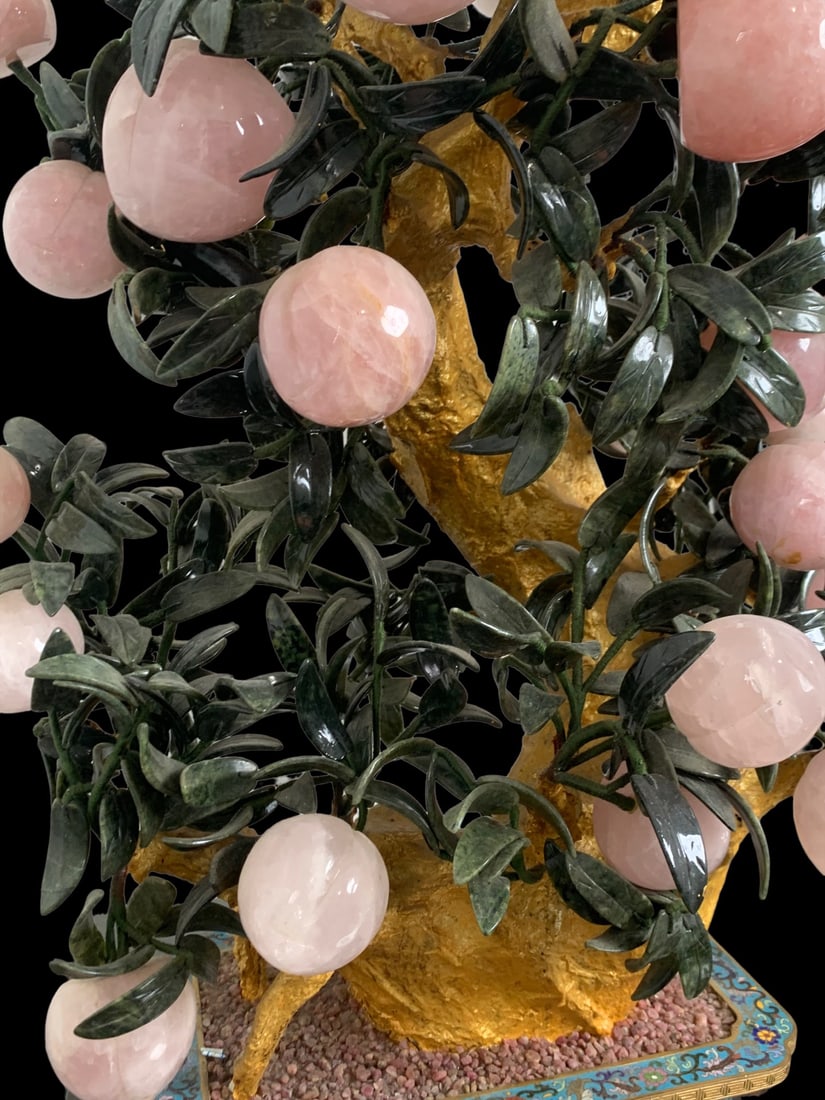 A Pair of Exquisite Cloisonne Inlaid ??Bonsai Ornament - 8