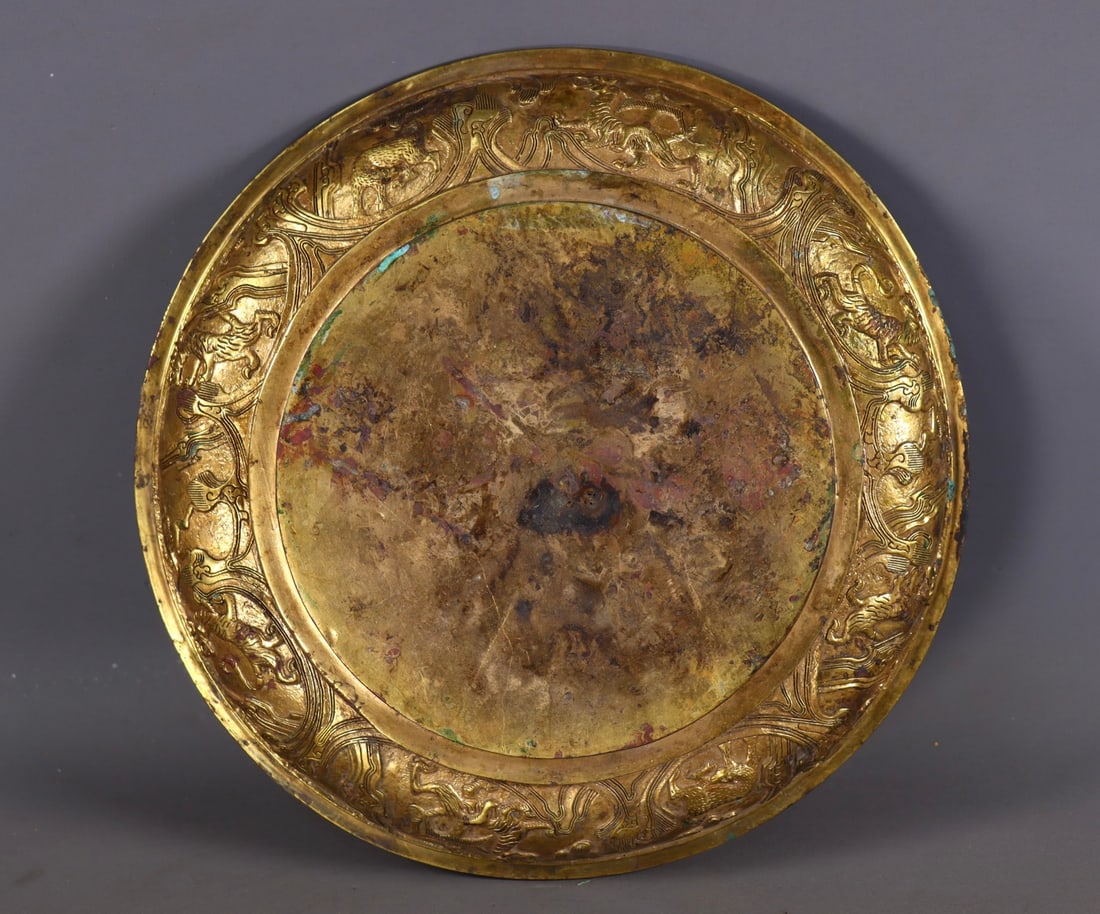 An Exquisite Gilt Bronze Auspicious Beast Pattern Censer - 8