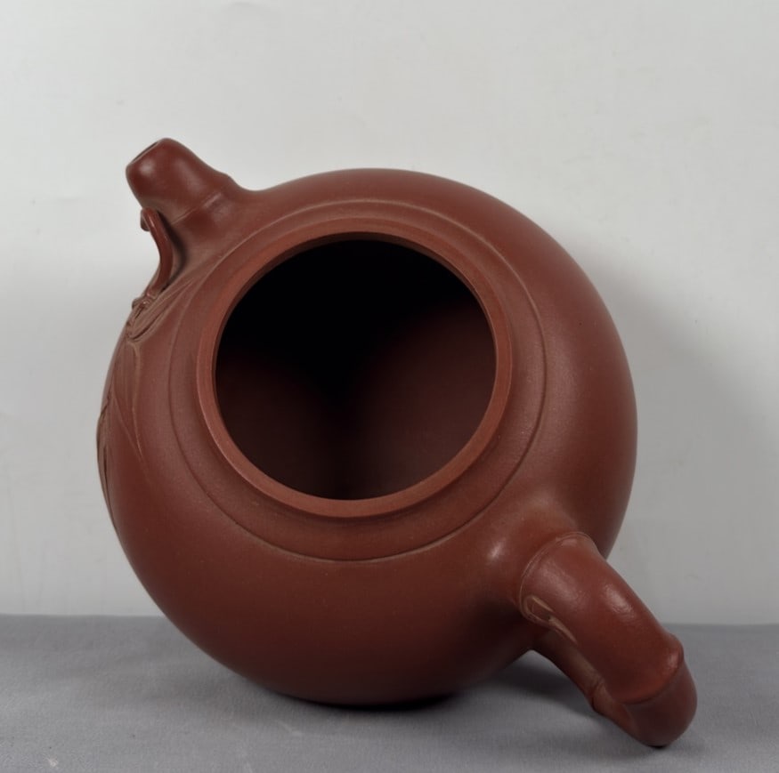 An Exquisite Purple Sands Bamboo Pattern Teapot - 7