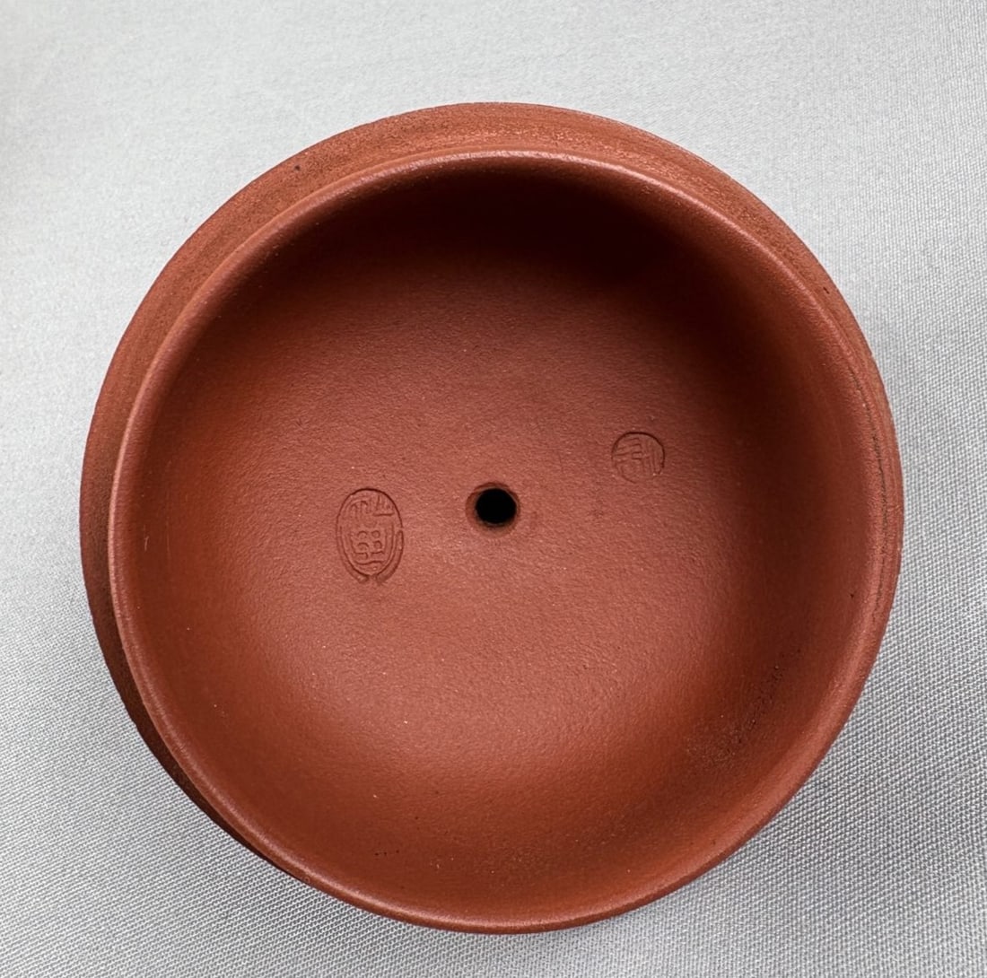 An Exquisite Purple Sands Bamboo Pattern Teapot - 8