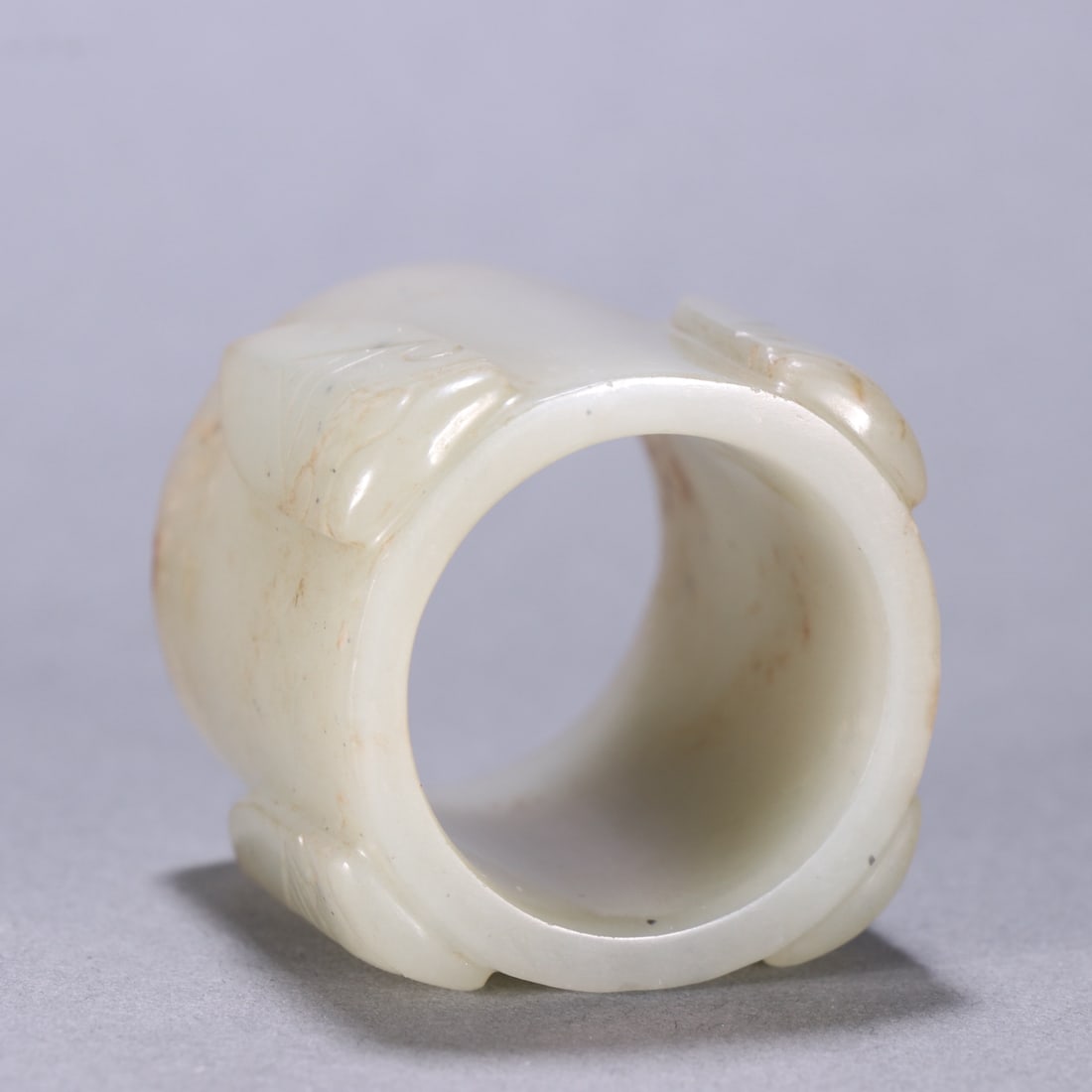 An Exquisite White Jade Cicada Pattern Ornament - 9