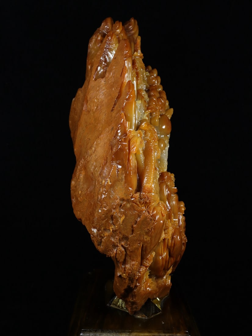 An Exquisite Shoushan Stone Auspicious Beast Pattern Ornament - 8