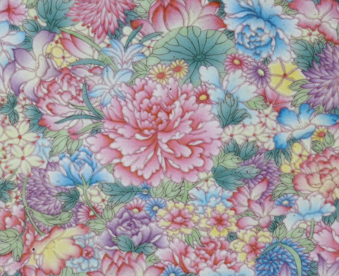 An Exquisite Famille-Rose Flower Pattern Plate - 3