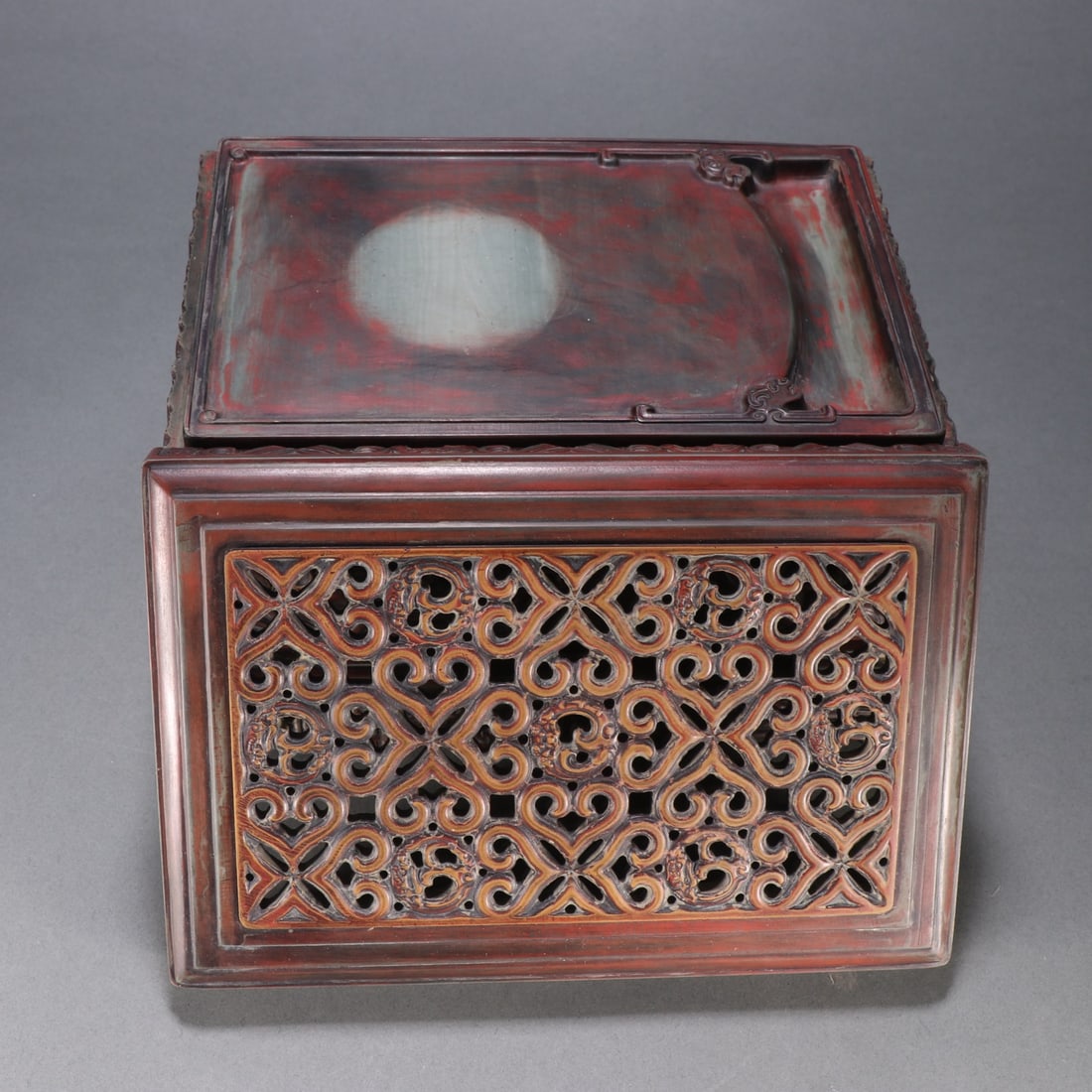 An Exquisite with poem Inkstone - 2