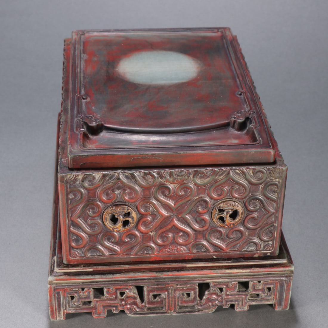 An Exquisite with poem Inkstone - 6