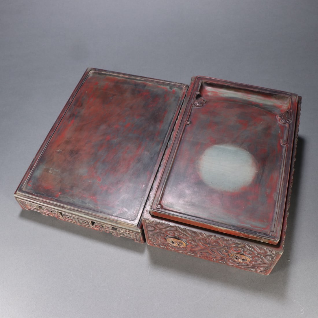 An Exquisite with poem Inkstone - 7