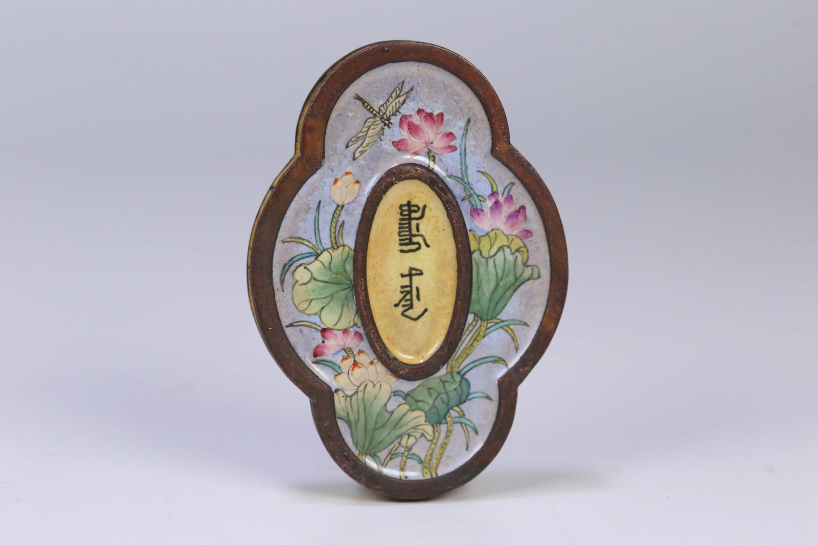 An Exquisite Cloisonne Flower Pattern Brand - 2