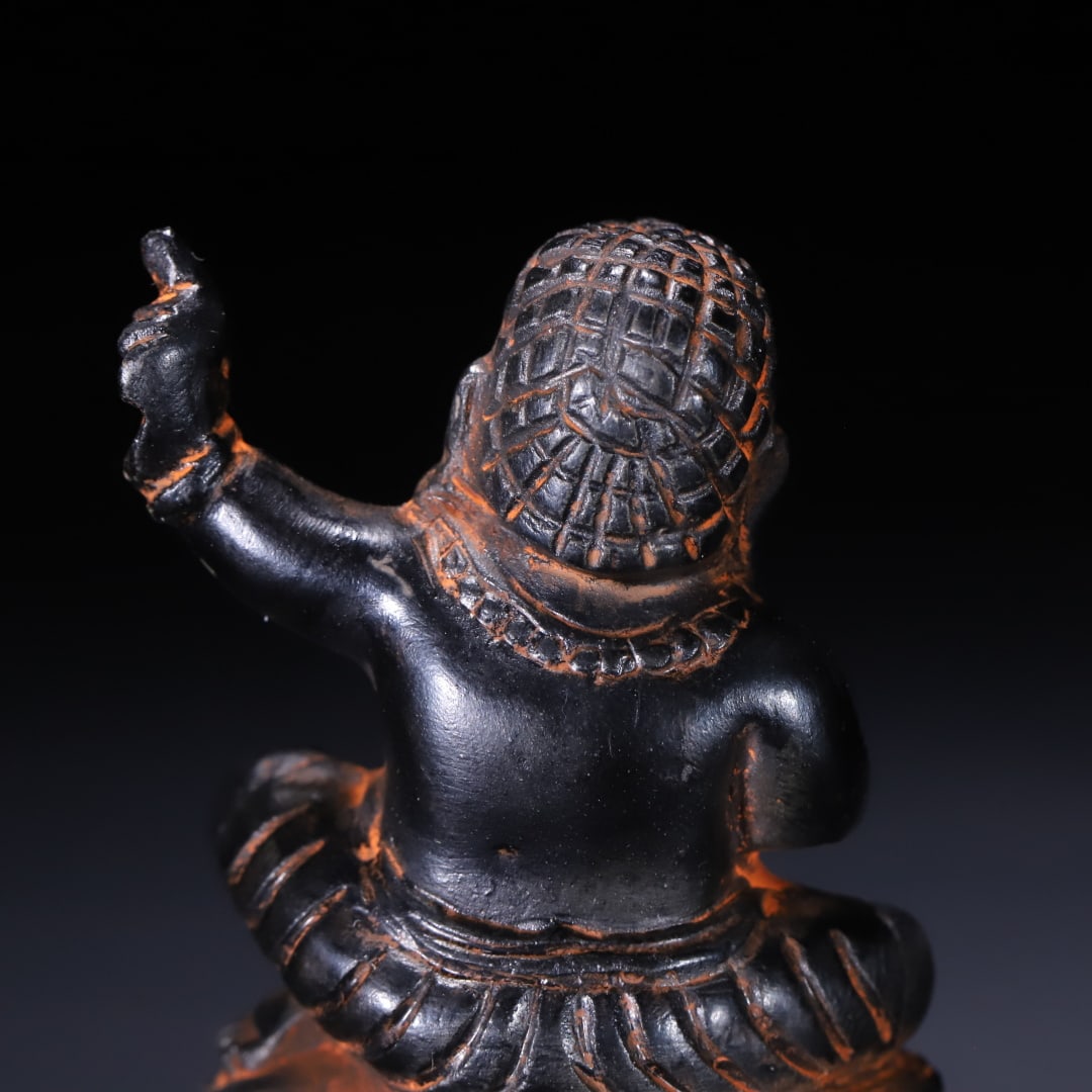 An Exquisite Black Stone Buddha Statue - 7