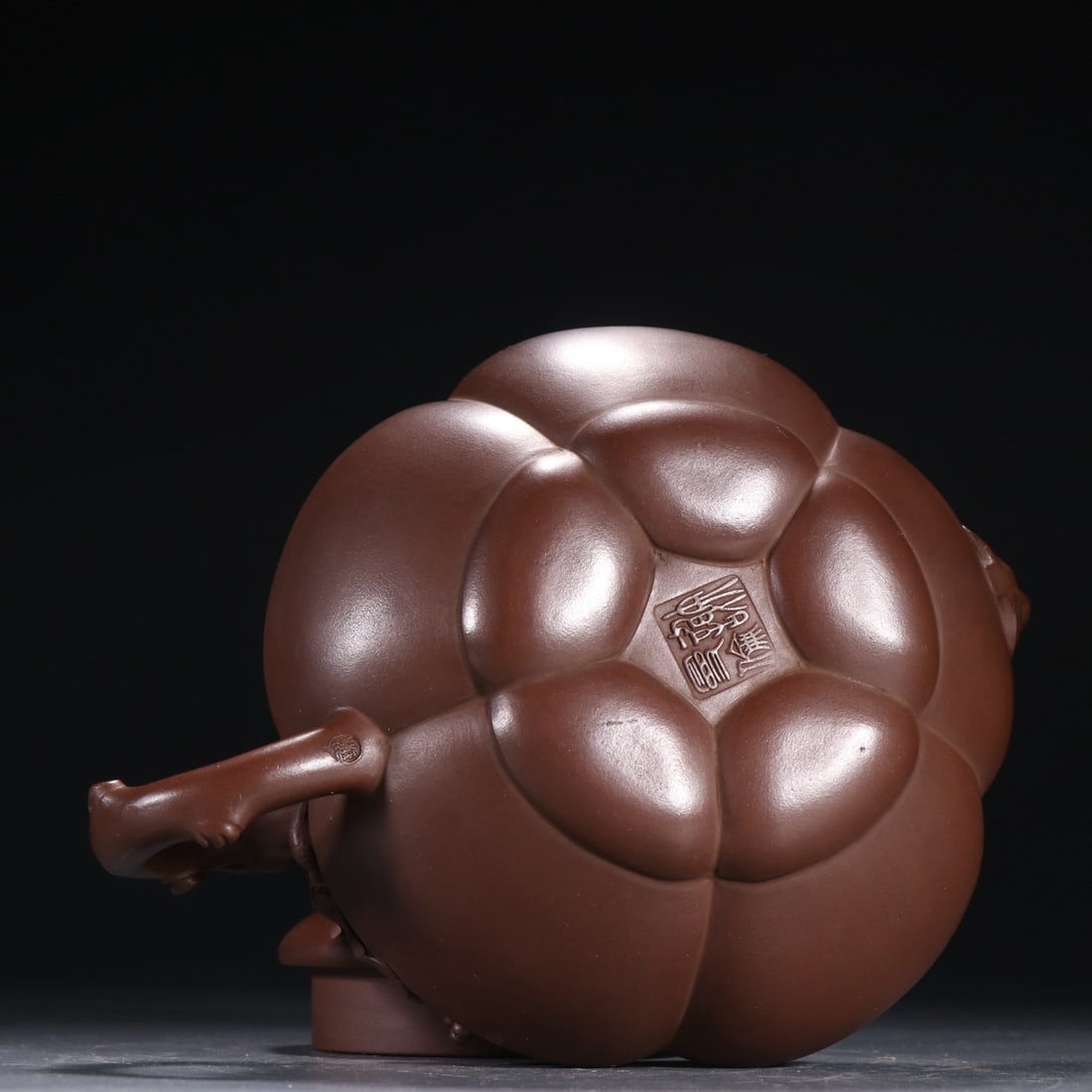 An Exquisite Purple Sands Grapes Pattern Teapot - 9