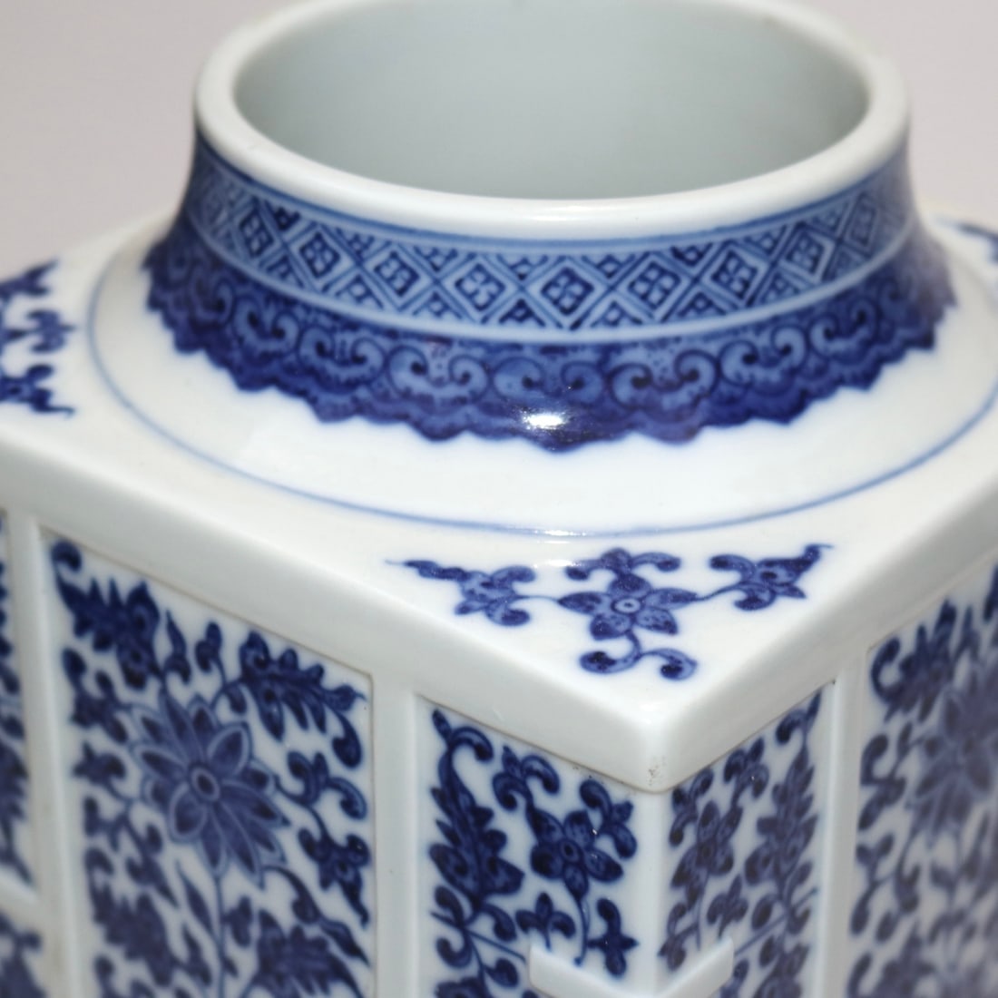 An Exquisite Blue and White Lotus Pattern Vase - 7
