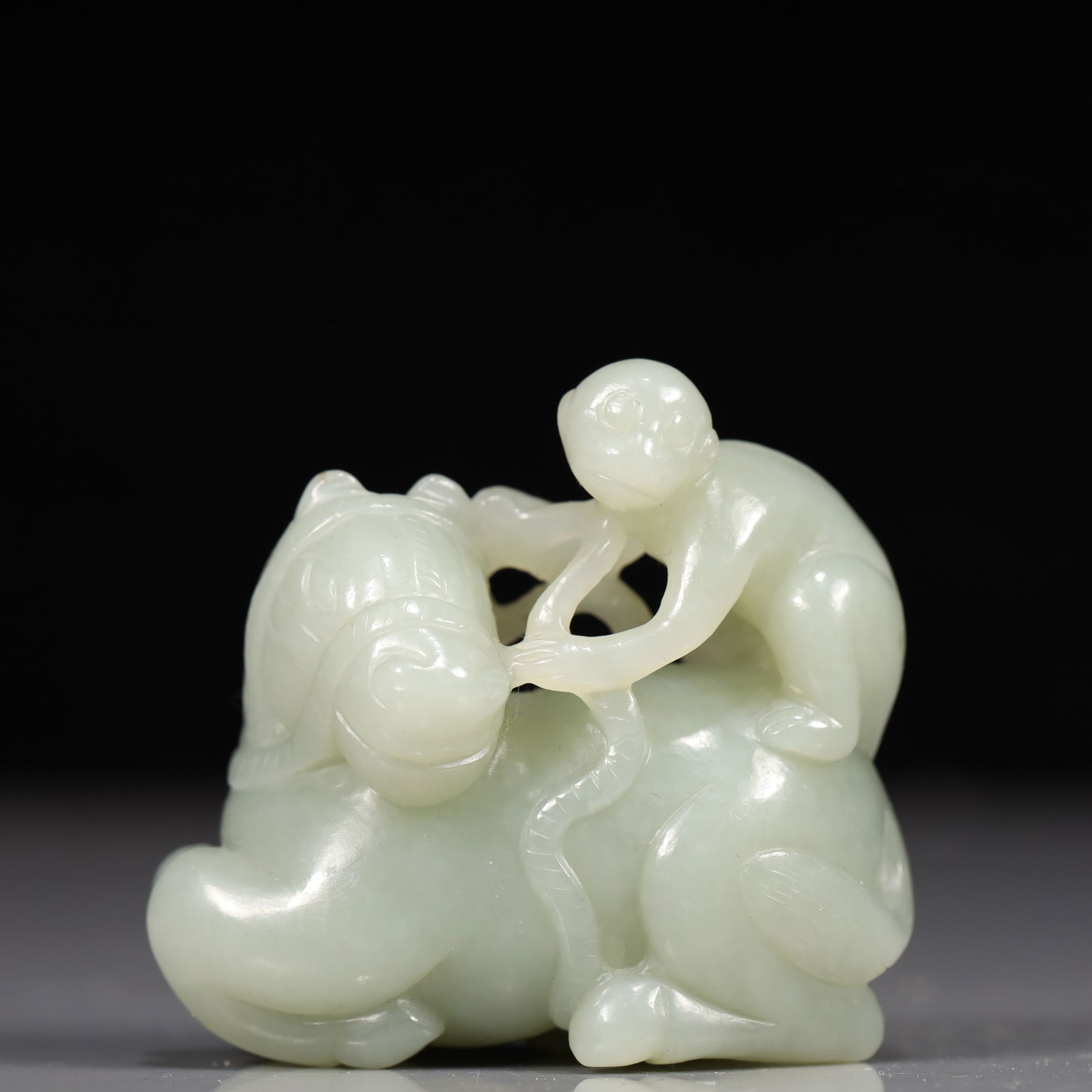 A Exquisite Greenish Jade Horse Ornament (1 of 7)