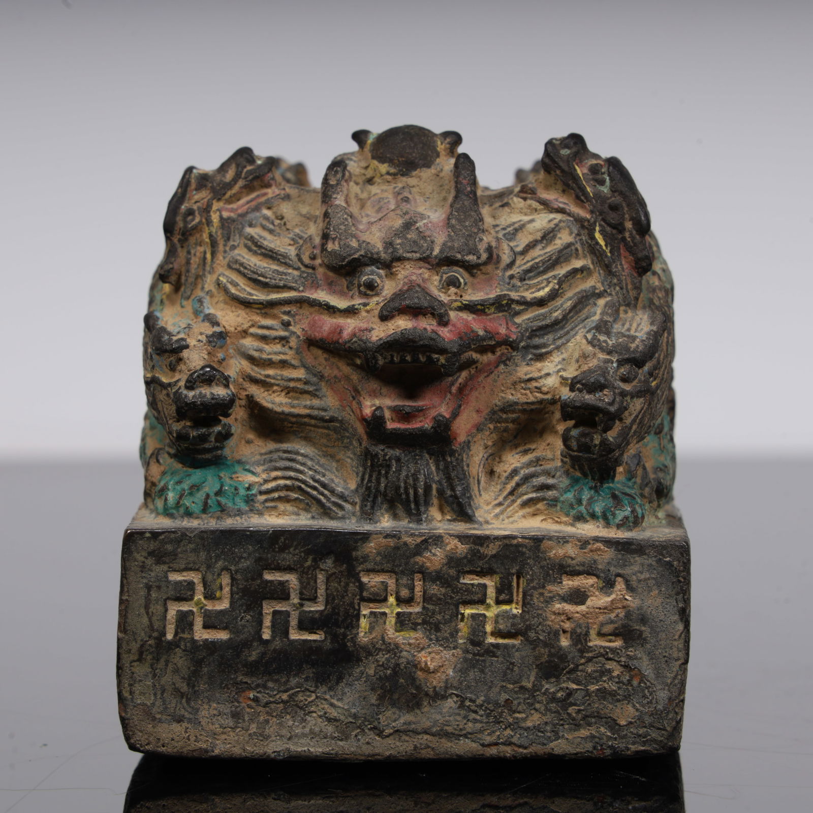 A bronze beast seal of the Han Dynasty (1 of 9)