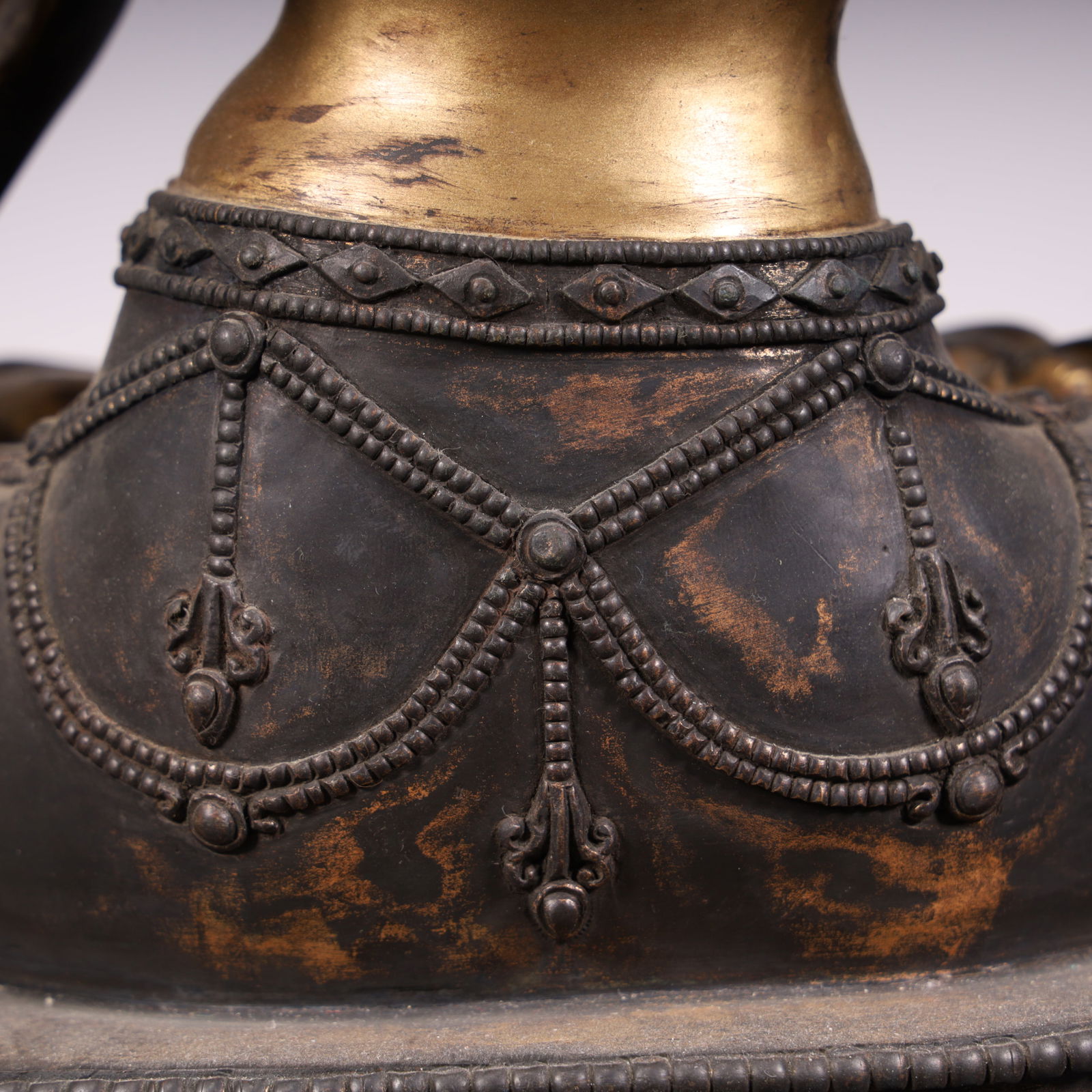 A fine copper-gilt green Tara - 15