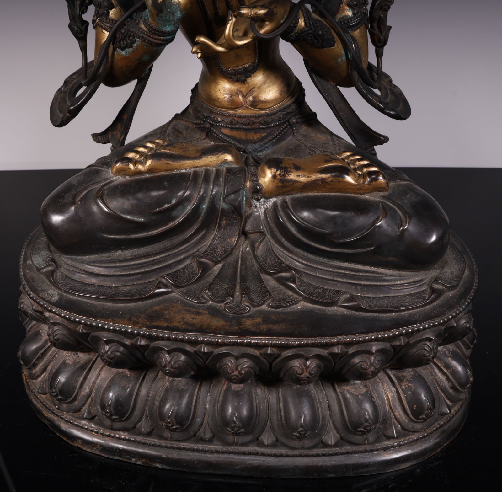 A fine copper-gilt green Tara - 6