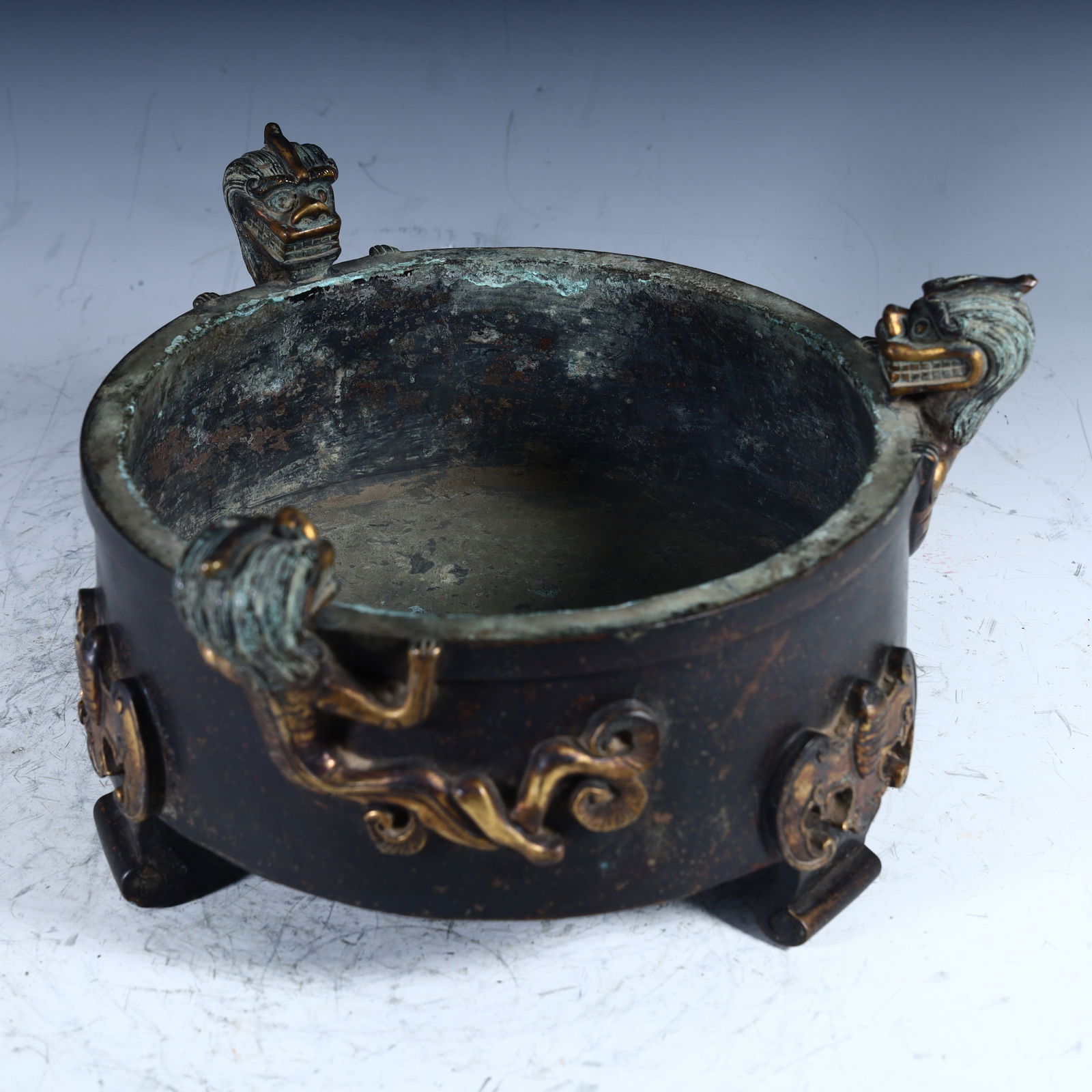 A copper incense burner from the Ming Dynasty (1 of 9)