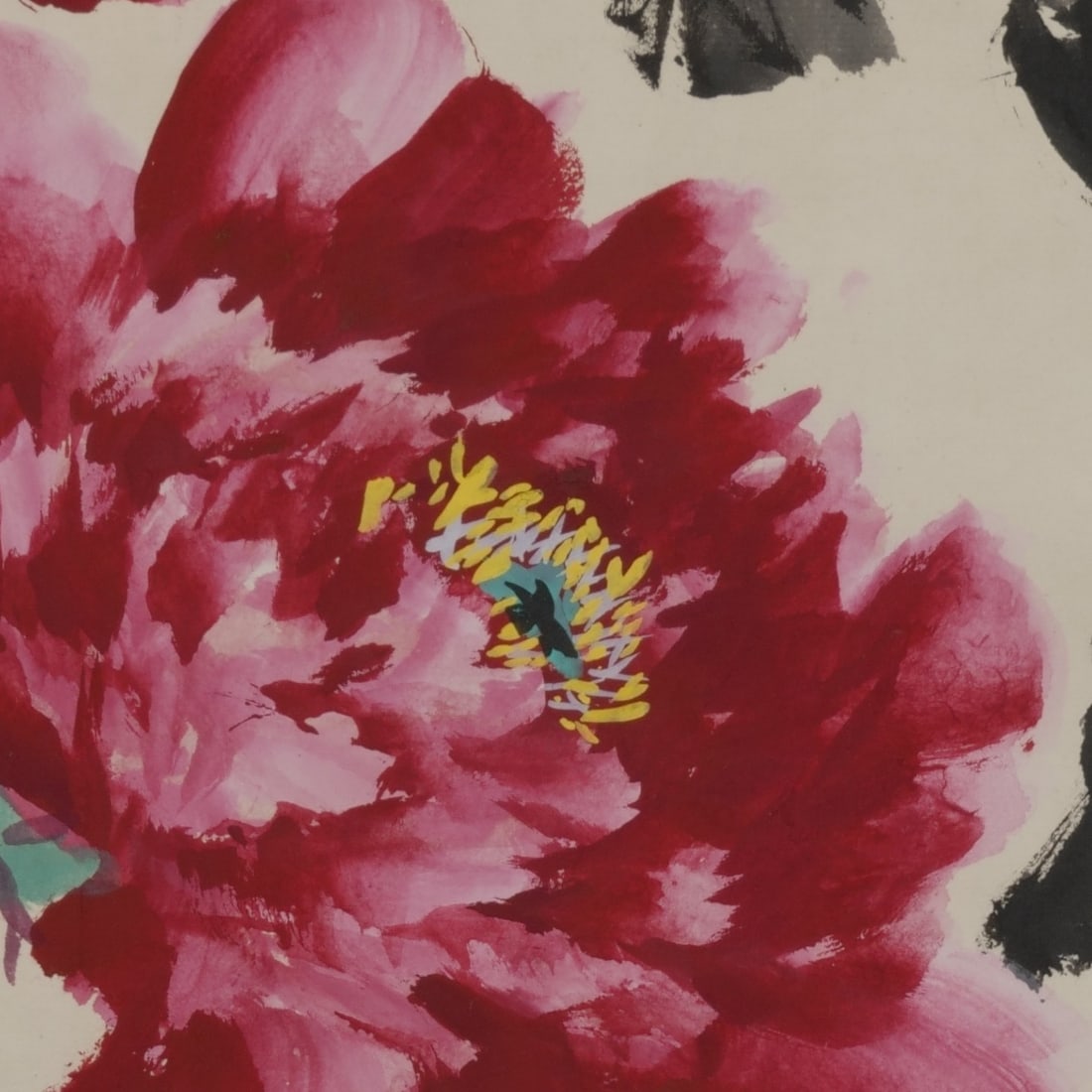 A vertical scroll on paper by Wang Xuetao - 4