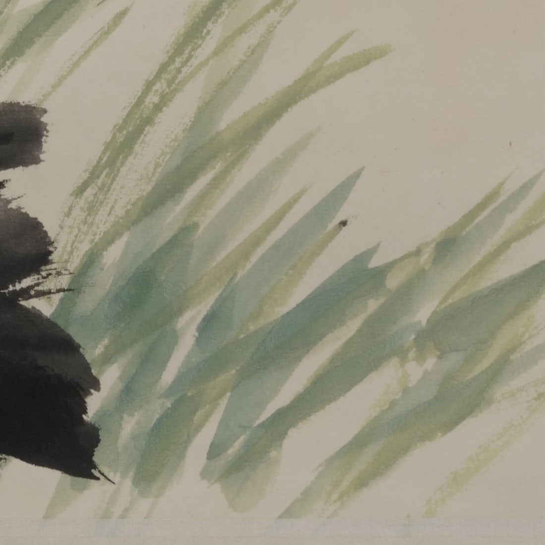 A vertical scroll on paper by Wang Xuetao - 6