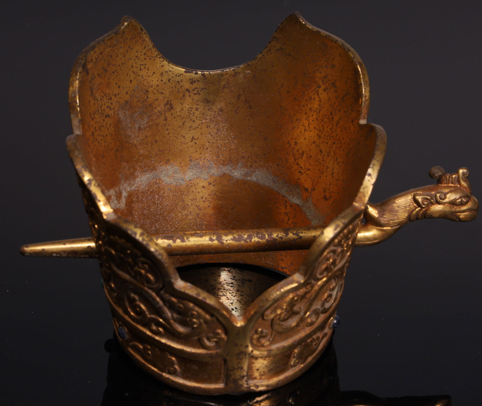 A fine copper gilt hat crown - 5