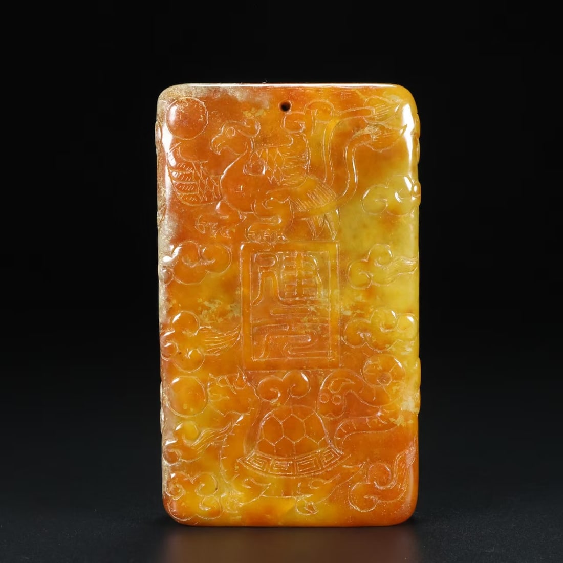 A beautiful Hetian jade brand: Exquisite Hetian jade brand Size:L:6.3cm W:1.5cm H:11cm W:384g (The Dimensions Of All Batches Are Manually Measured.If You Need More Detailed Information, Please Contact Our Customer Service Before Bi