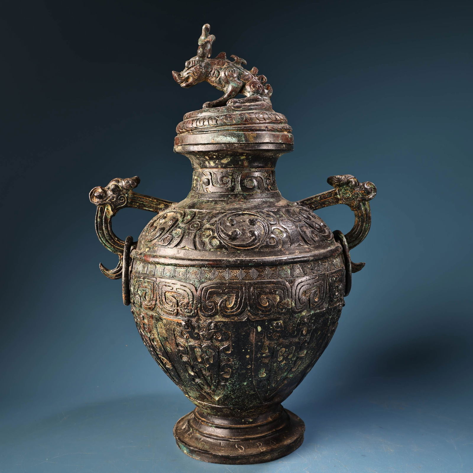 A fine bronze amphora round bottle (1 of 10)