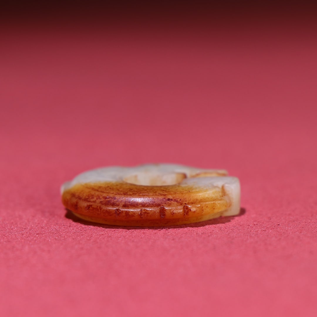 A beautiful white jade dragon pendant - 6