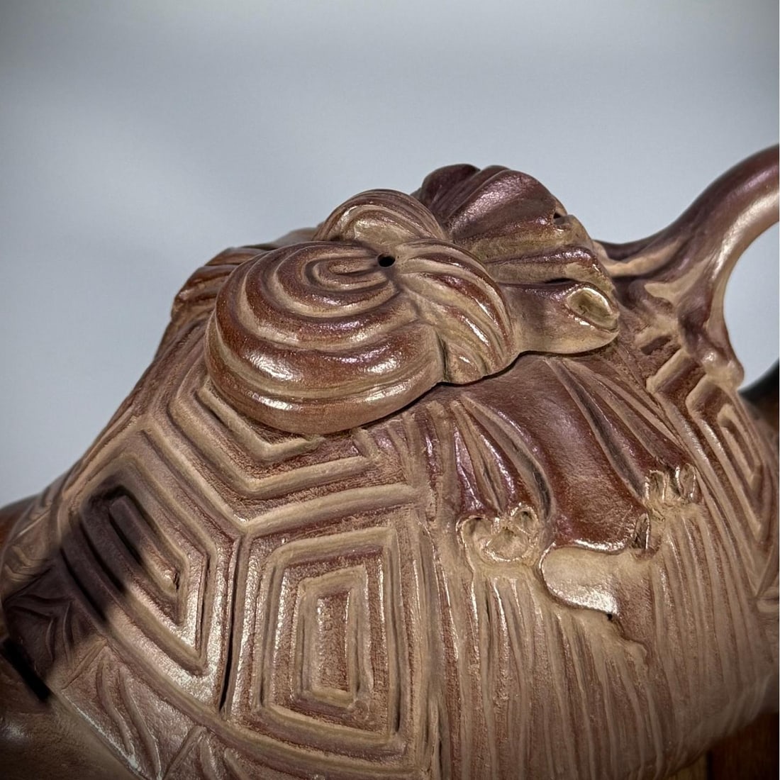 A beautiful Yang Luqian basalt pot - 6