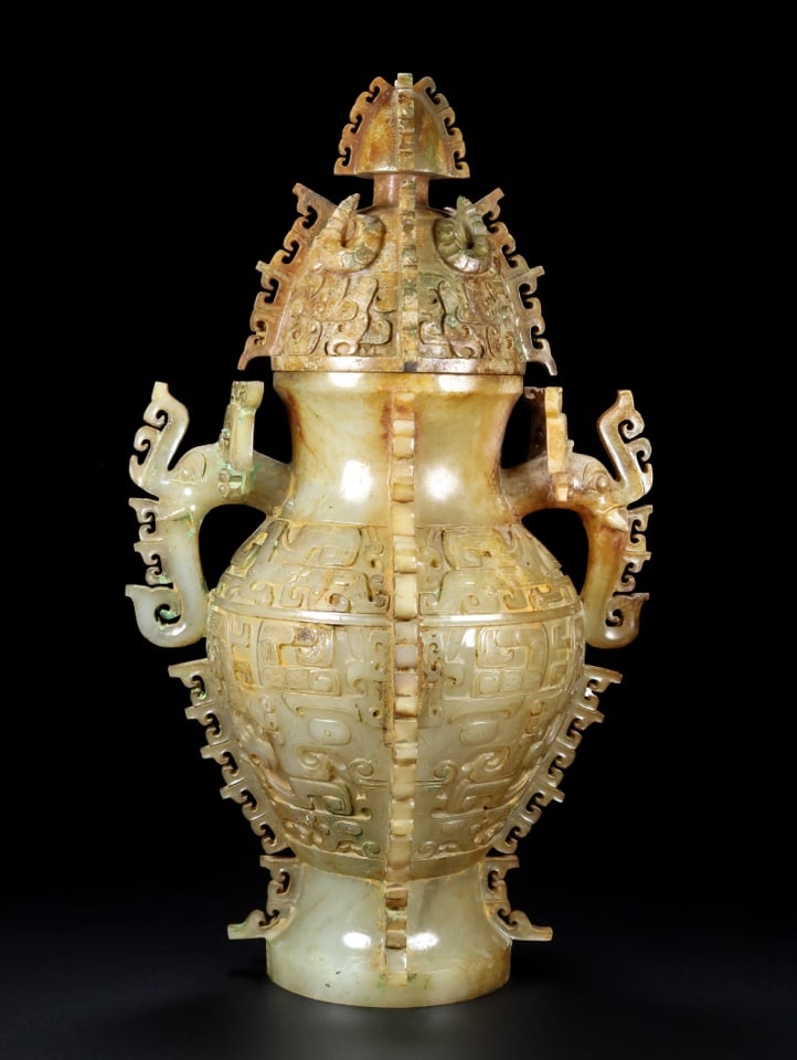 A beautiful Hetian jade jar - 3