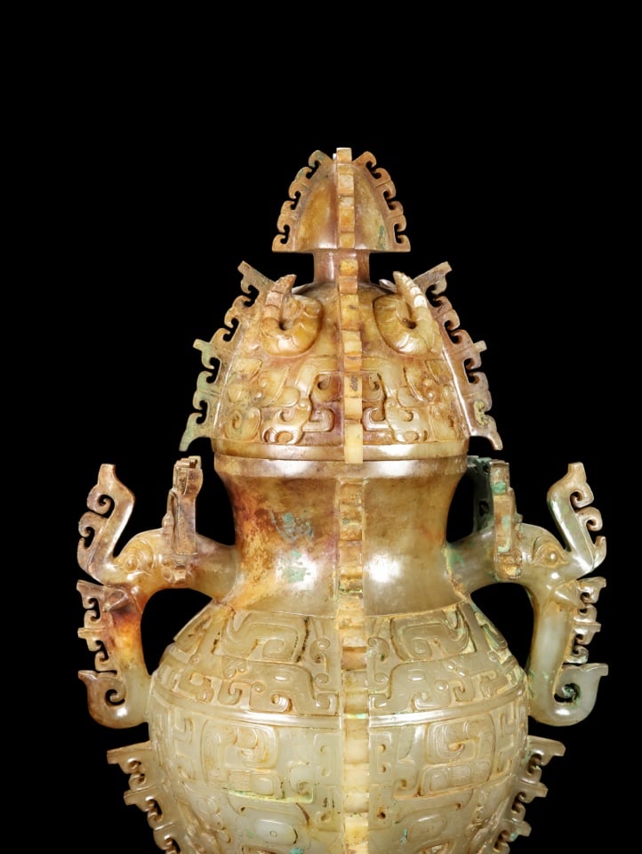 A beautiful Hetian jade jar - 4