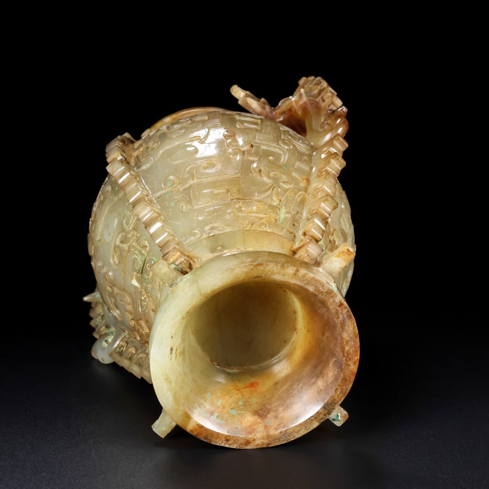 A beautiful Hetian jade jar - 6