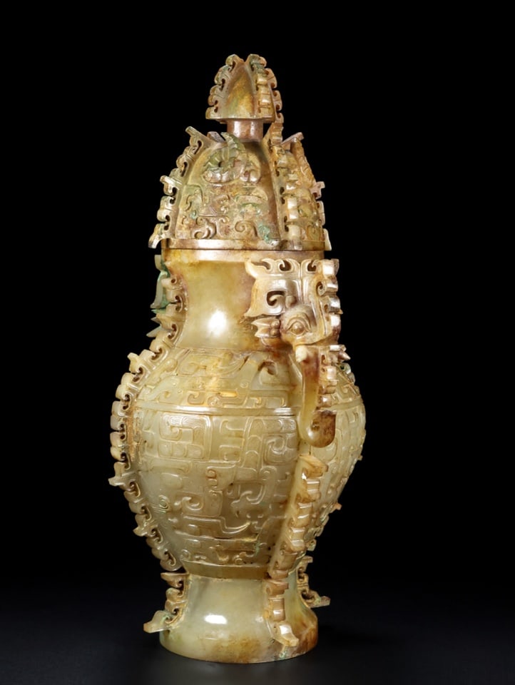 A beautiful Hetian jade jar - 8