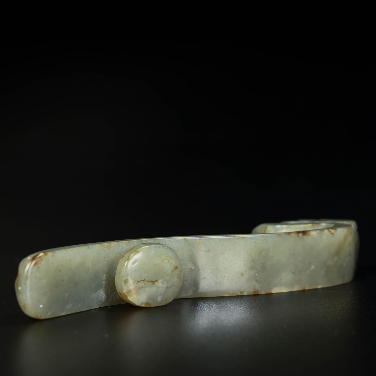 A beautiful jade dragon head with a hook - 10