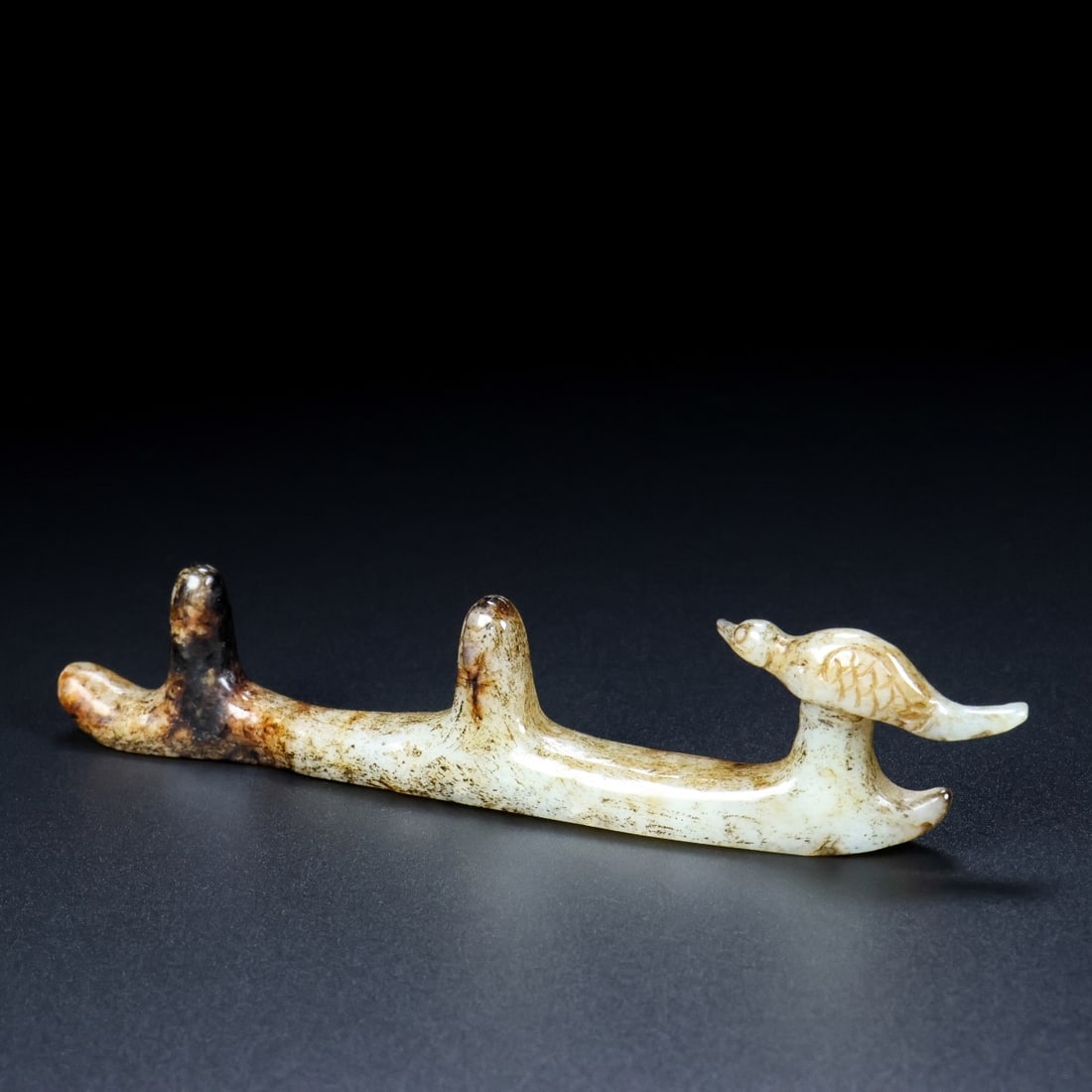 A beautiful Hetian jade pen holder - 8