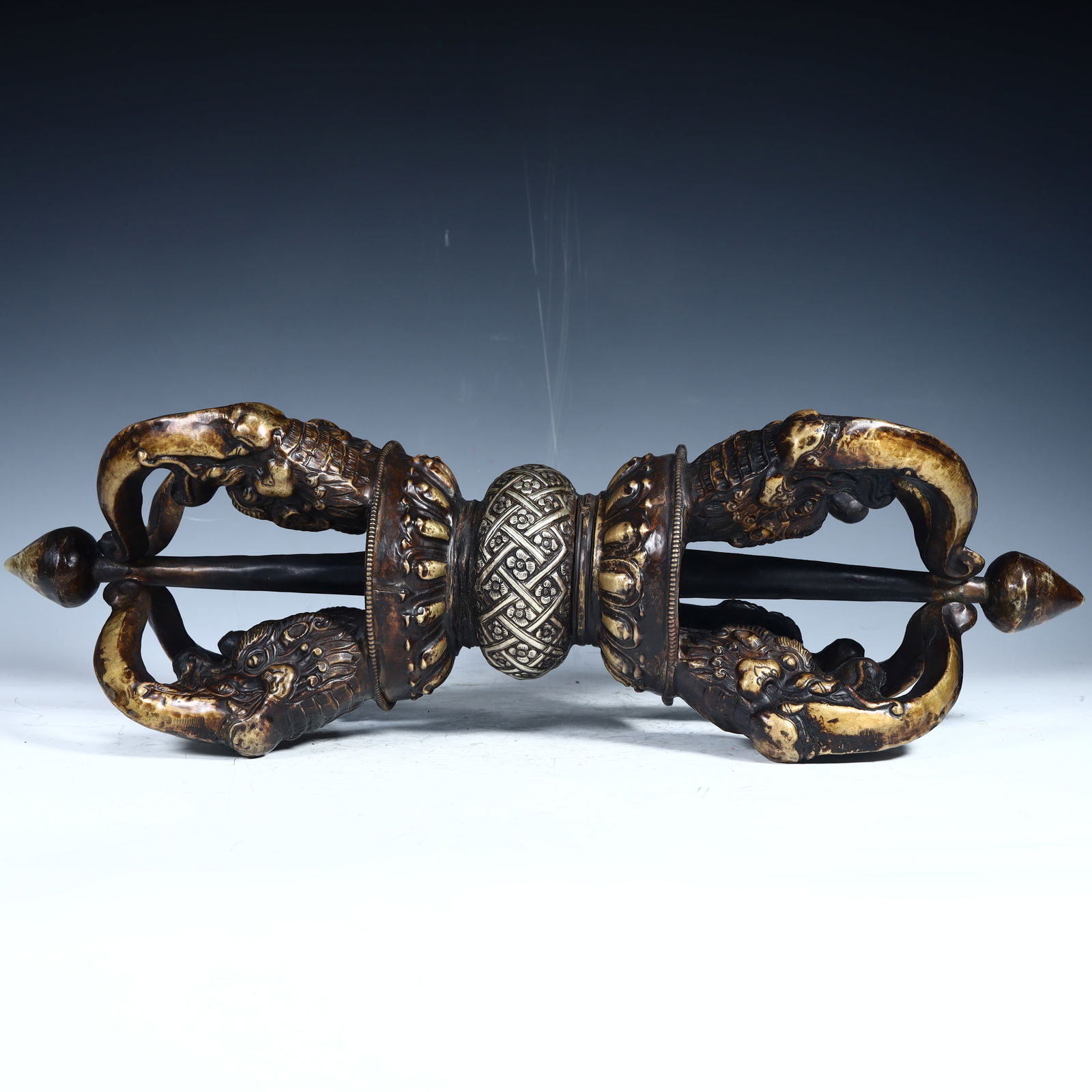 A copper clay vajra from the Qing Dynasty (1 of 9)