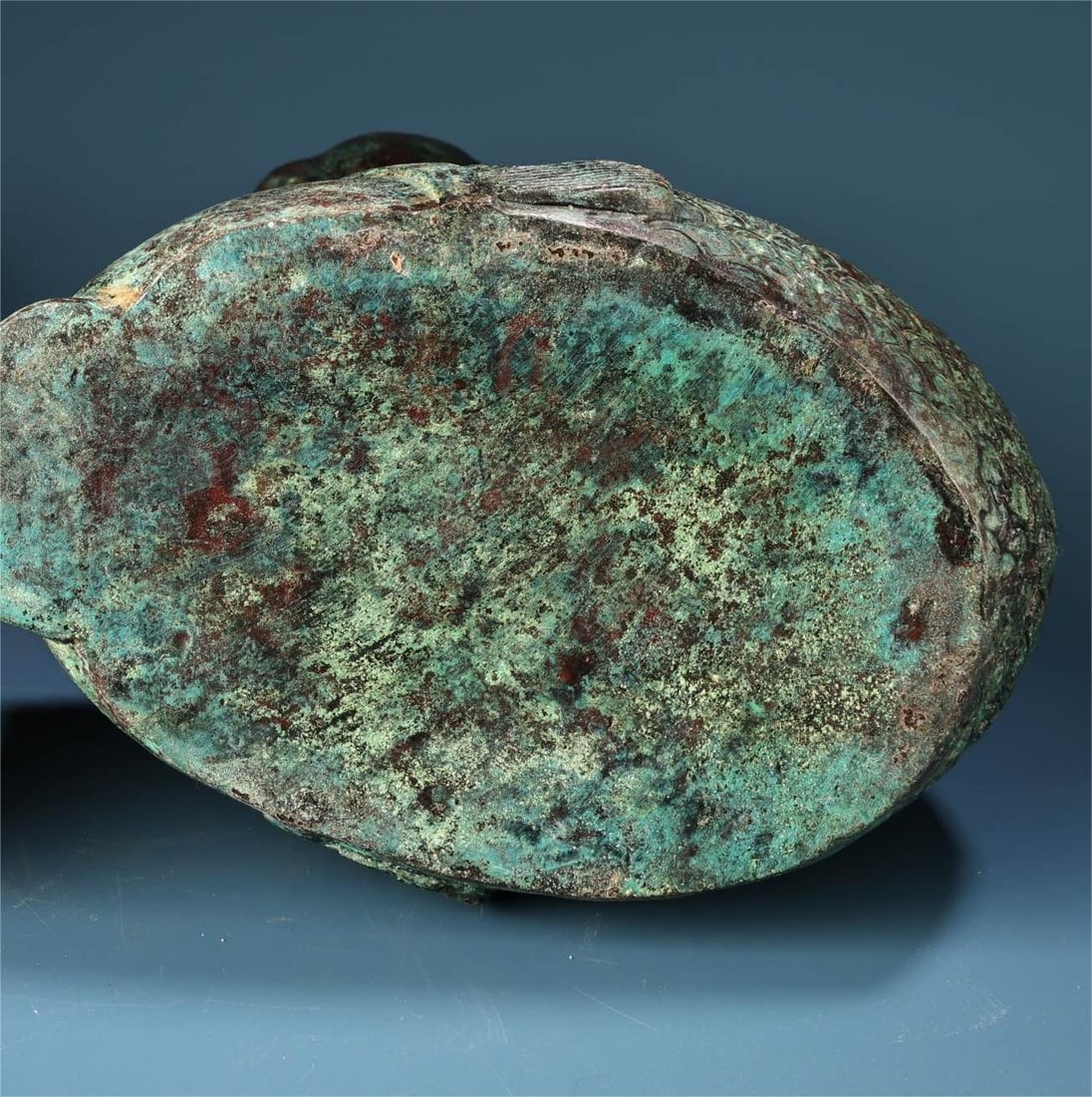 A fine bronze fish bottle - 9