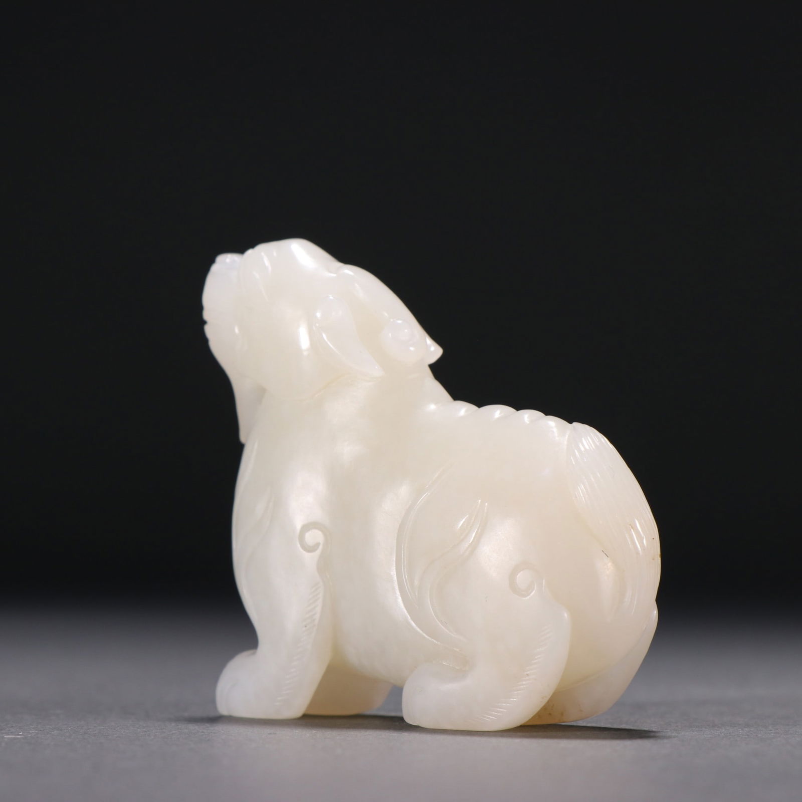 A beautiful Hetian jade beast carving - 2