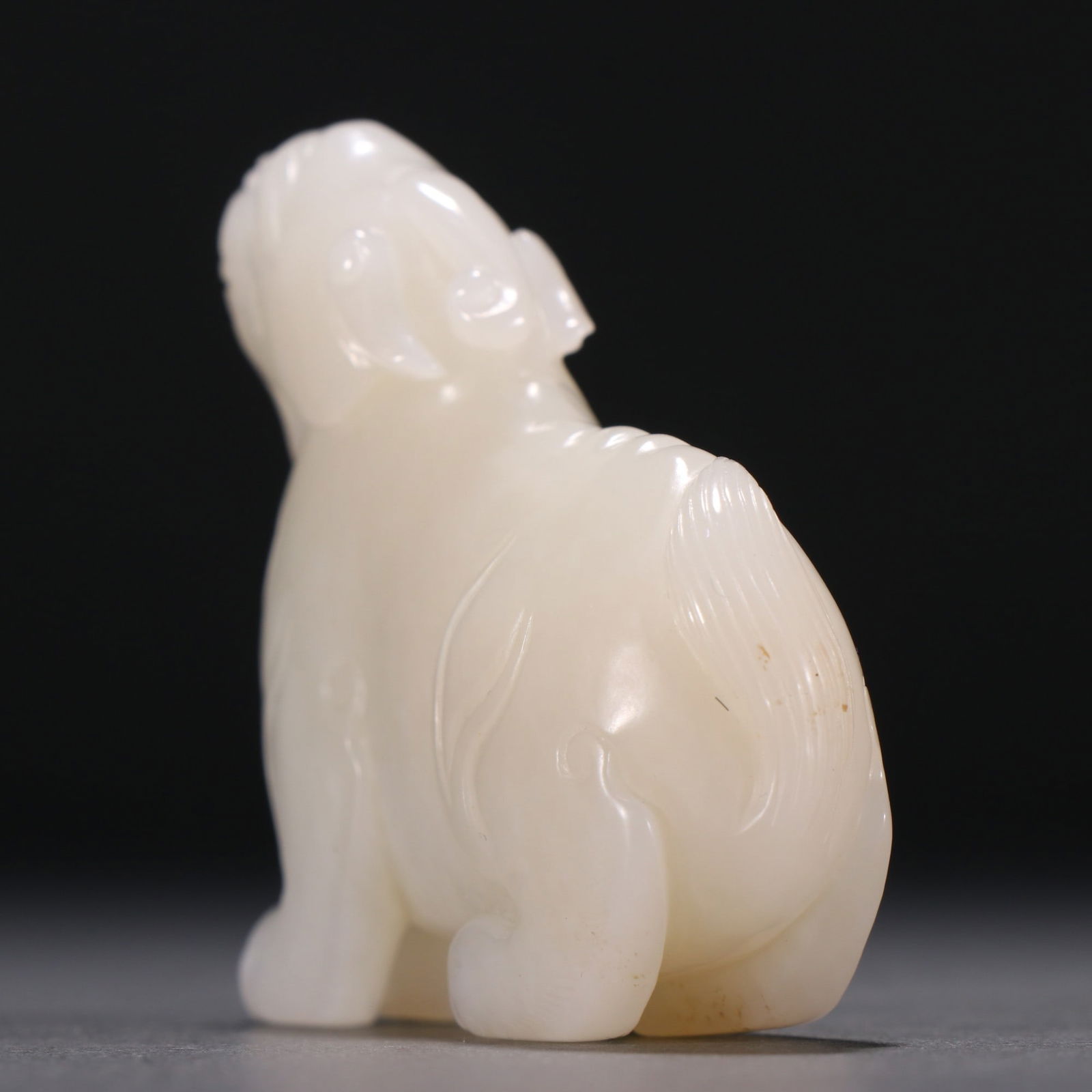 A beautiful Hetian jade beast carving - 6