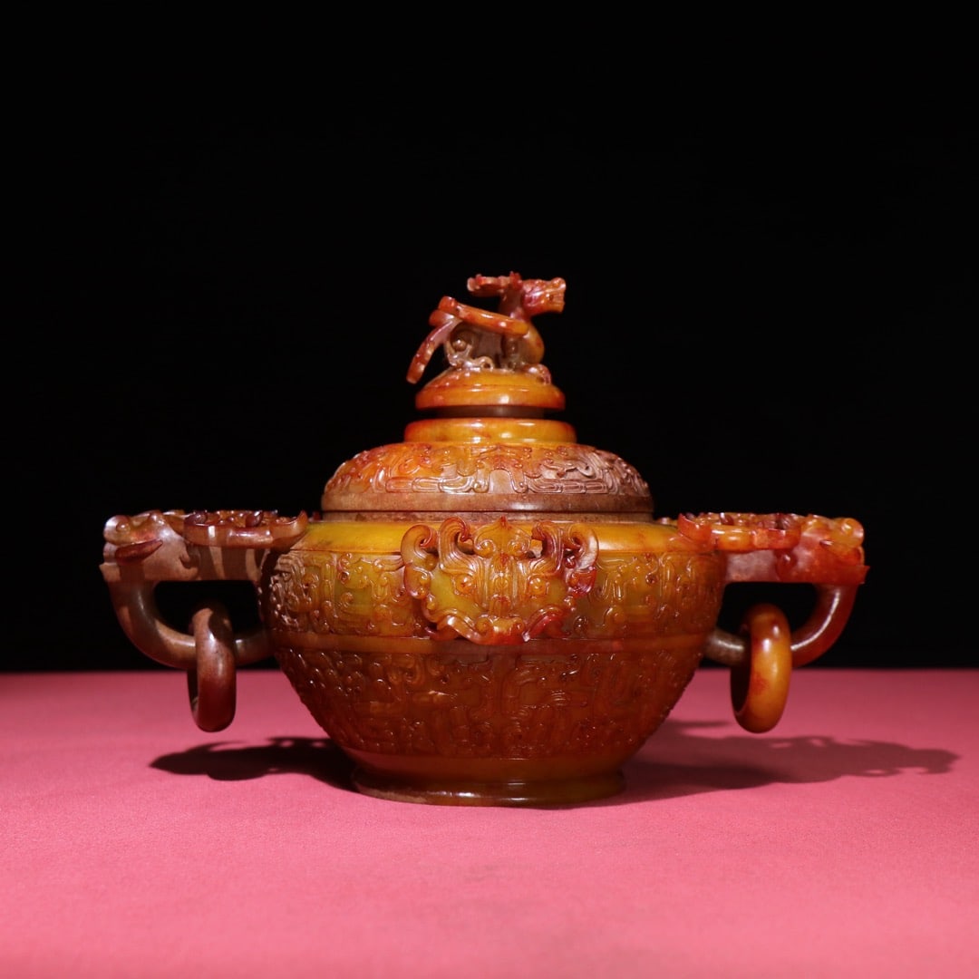 A beautiful ear ring phoenix bird stove - 3