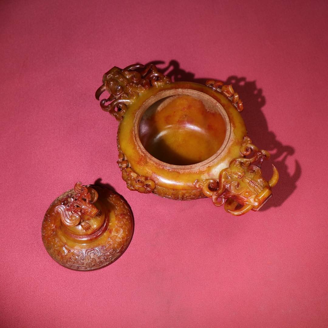 A beautiful ear ring phoenix bird stove - 5