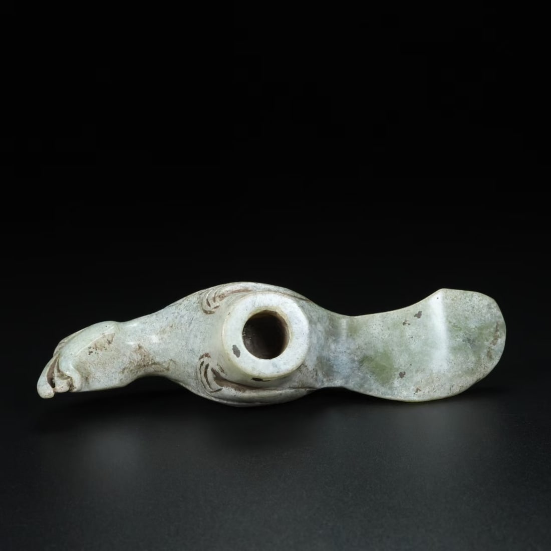 A beautiful Hetian jade bird staff - 8