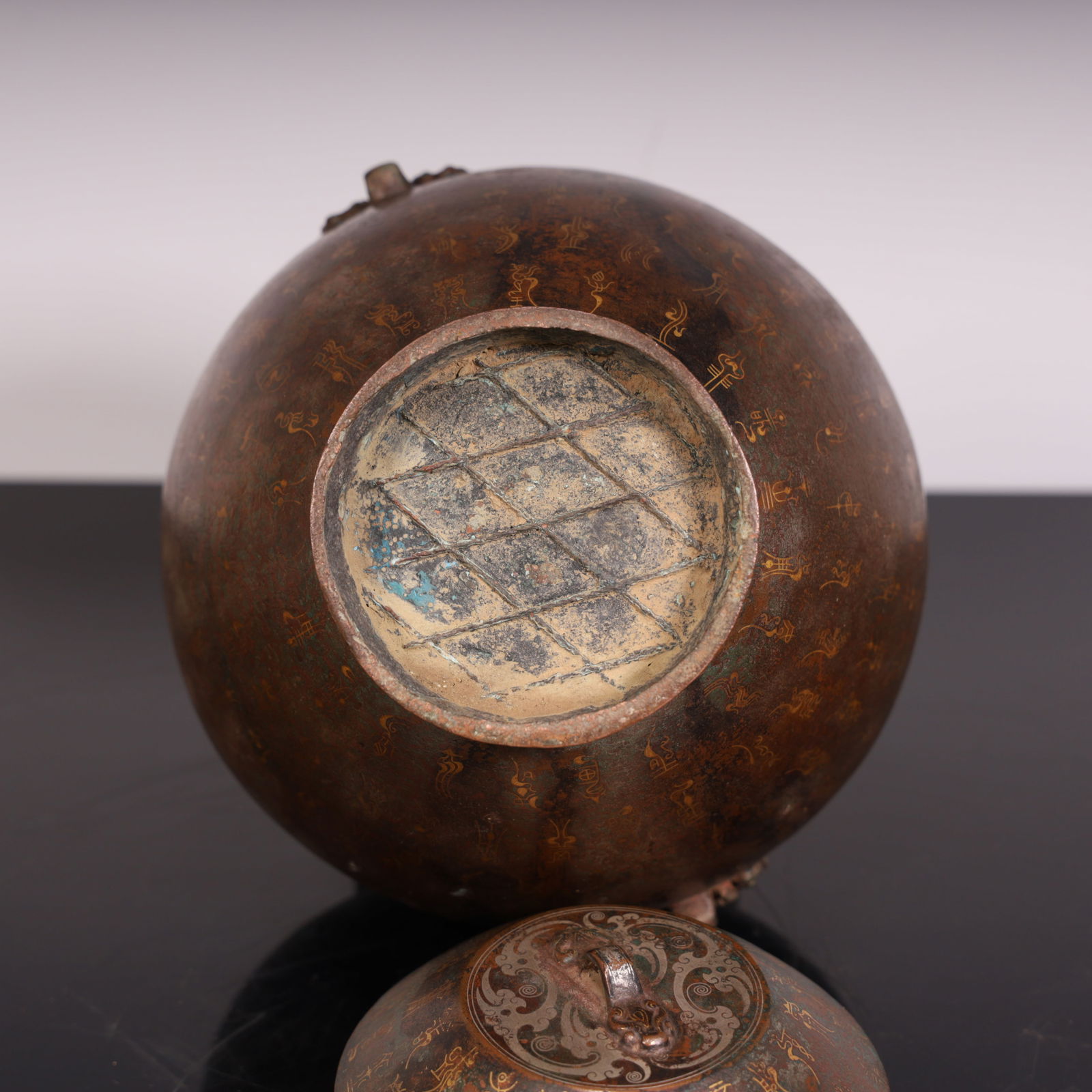 A Han Dynasty Cuojin silver amphora - 5