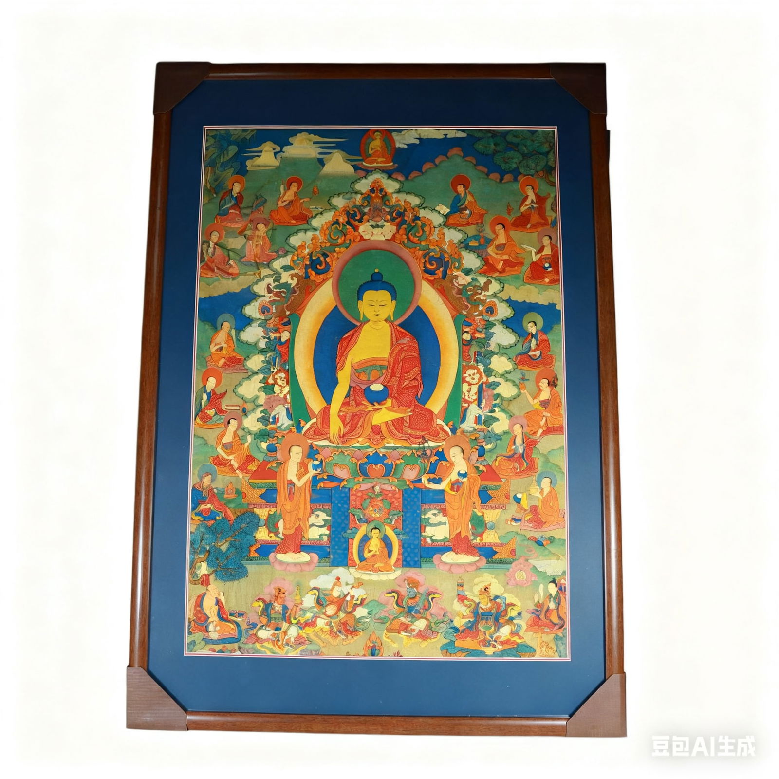 A fine thangka portrait of the Qing Dynasty (1 of 12)