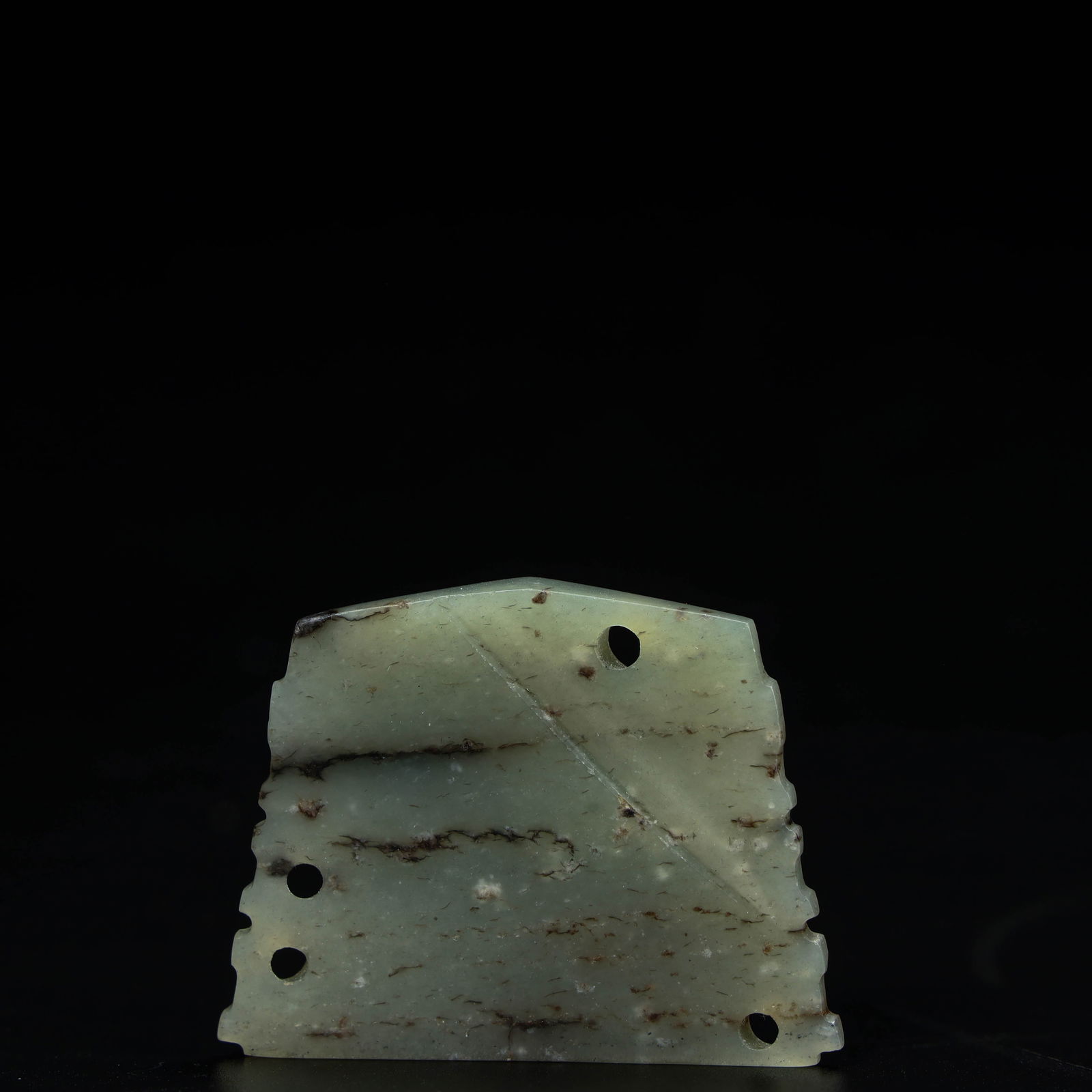 A beautiful beast face pattern jade qi - 4