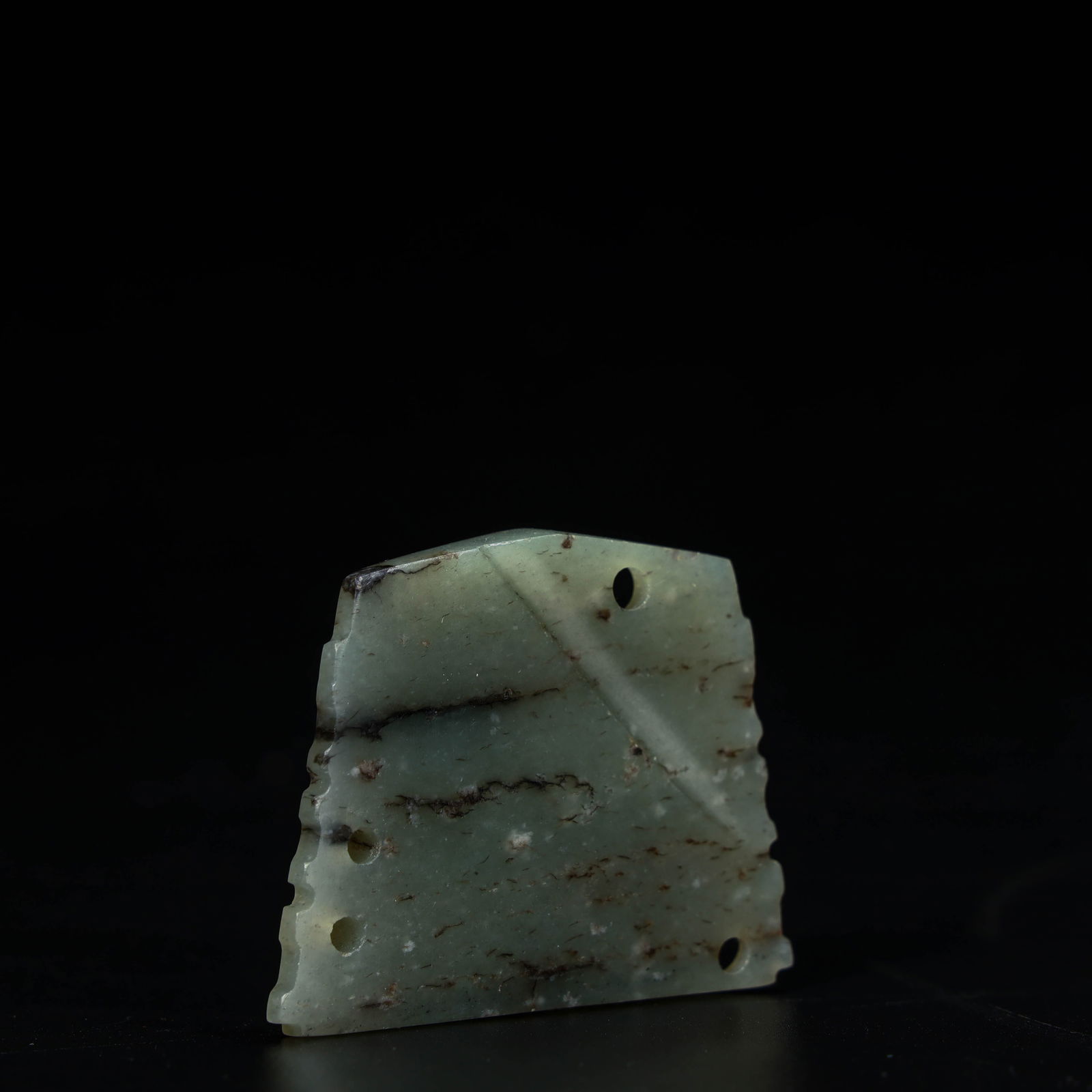 A beautiful beast face pattern jade qi - 5